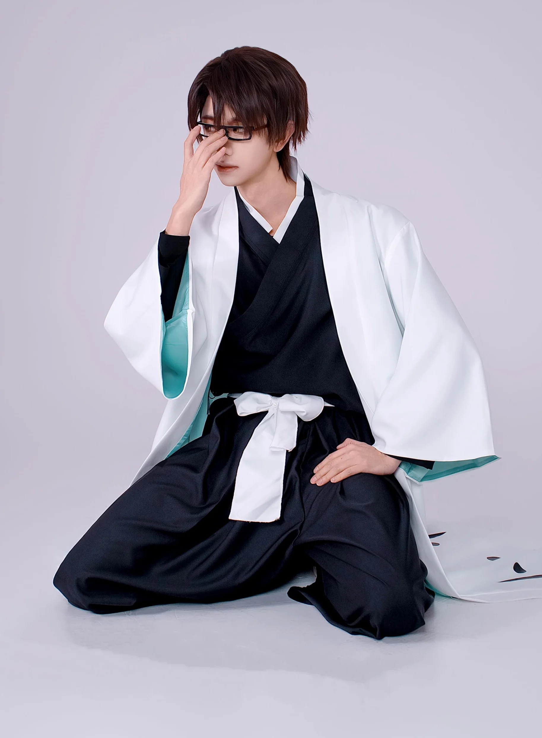 OSIAS Hombres Anime Aizen Sousuke Disfraz de Cosplay