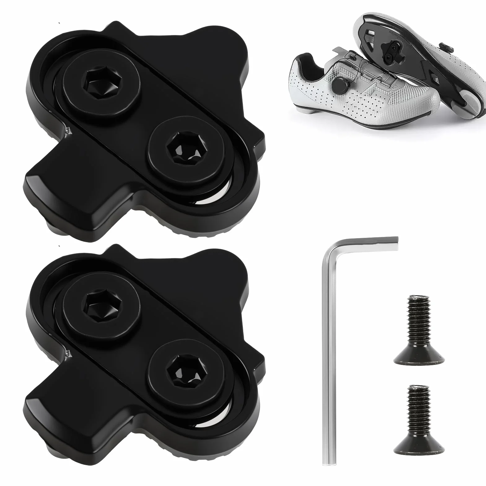Zapatas para bicicleta compatibles con Shimano SPD SH51, tacos SPD antideslizantes, fijación 2 agujeros