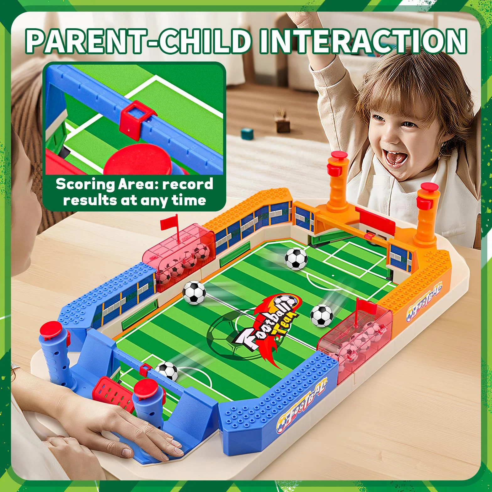 nicknack Juego de Mesa de Fútbol, Juego de Mesa de Fútbol para Niños, Juegos Familiares Interactivos Regalo para Niños Regalo Reyes
