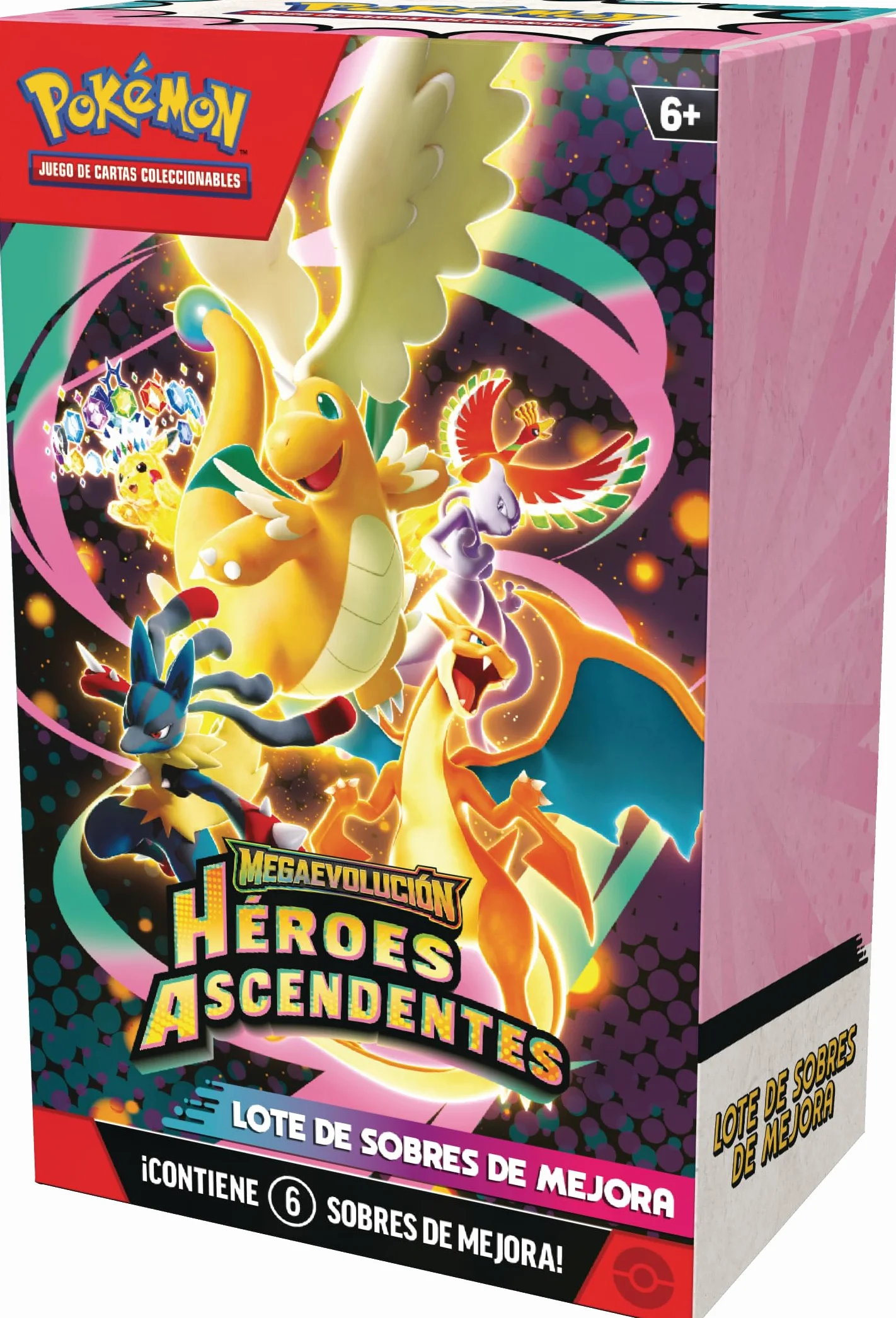 Pokémon Lote Sobres Mejora Megaevolución Héroes Ascendentes 6 Sobres