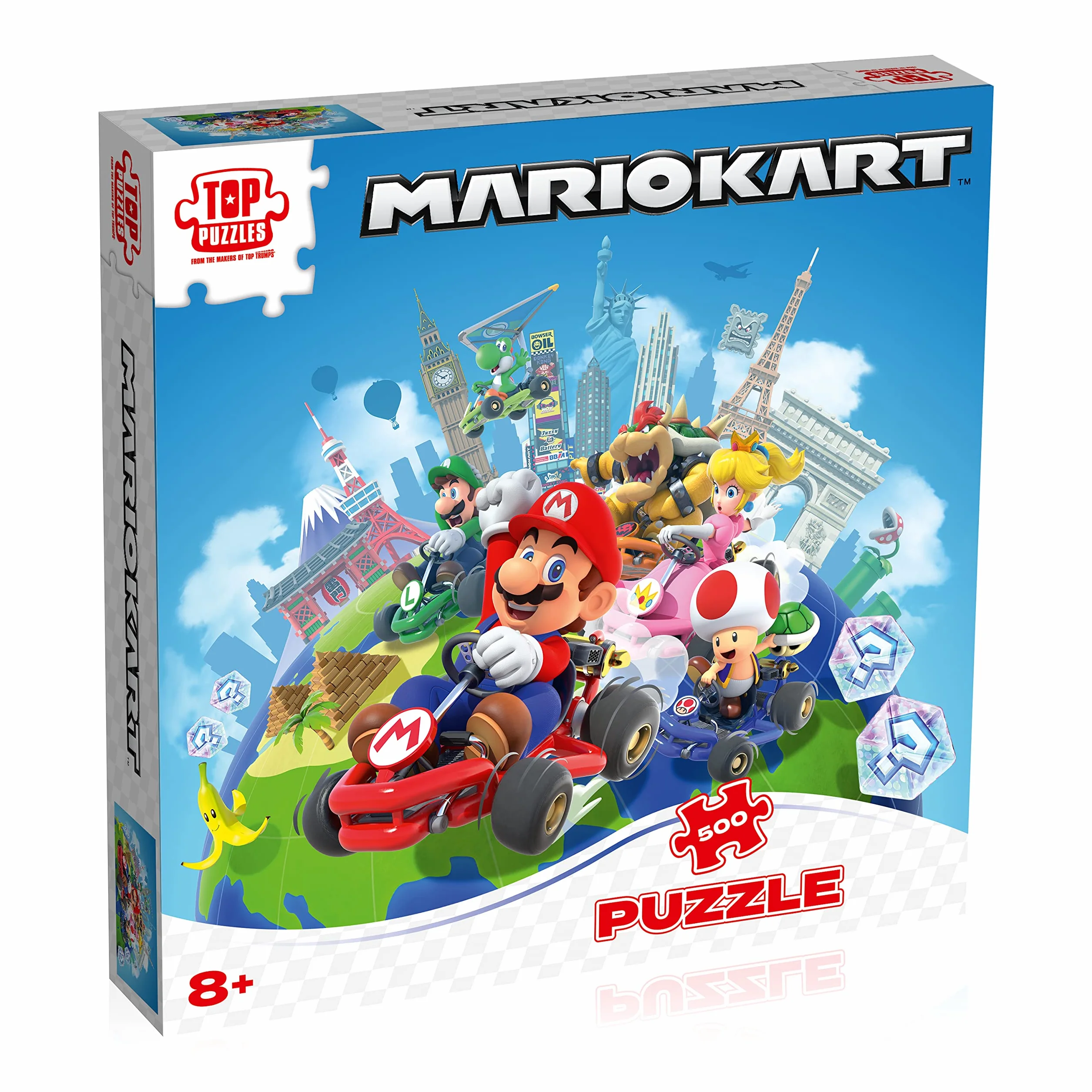 Top Trumps Rompecabezas Mario Kart Puzzle 500 Piezas - Juguetes para niños 10+ años y Todos los Fans de Las Aventuras, para Jugar Solo o en compañía, Incluye póster
