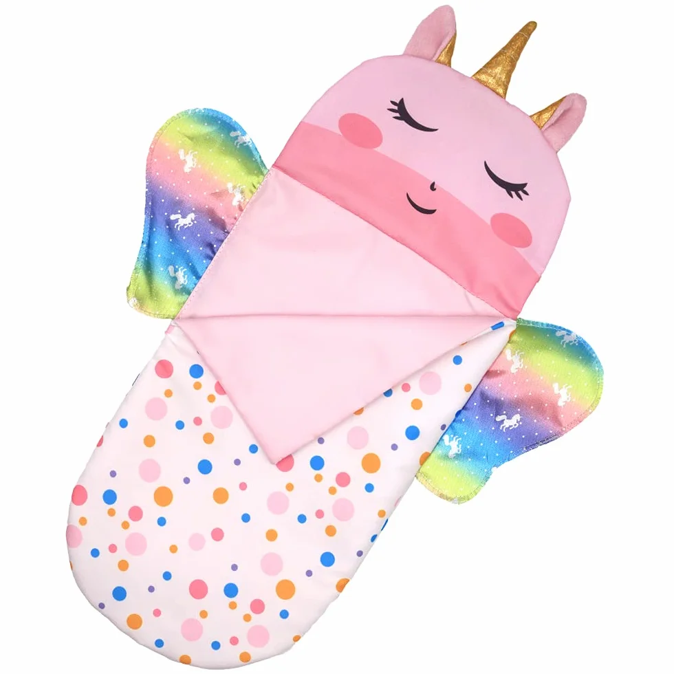 ZWOOS Saco de Dormir para Muñecas con Antifaz para Muñecas, Accesorios Suaves para Muñecas de 25-38 cm