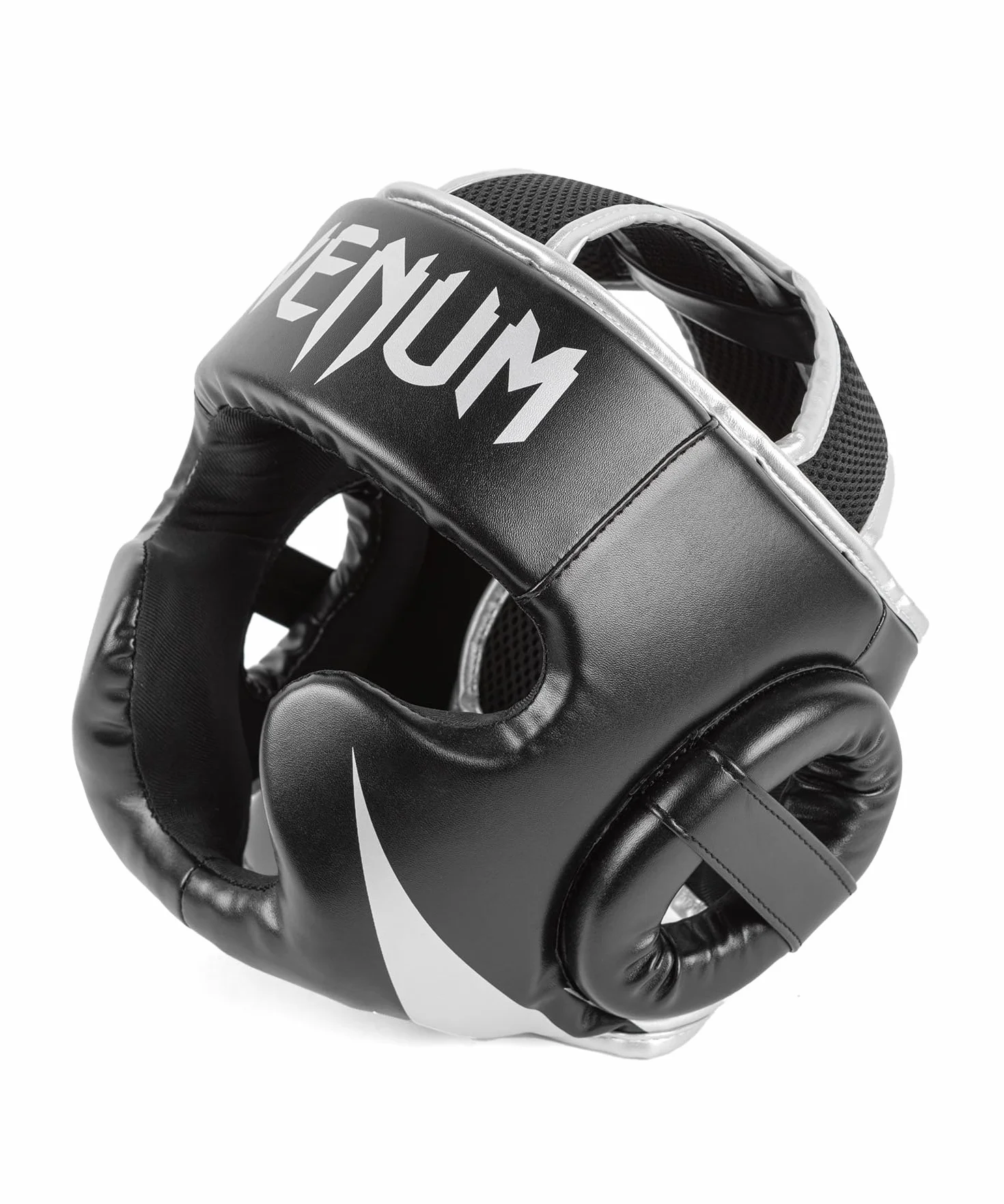 Venum Challenger Protector de Cabeza Negro/Plata