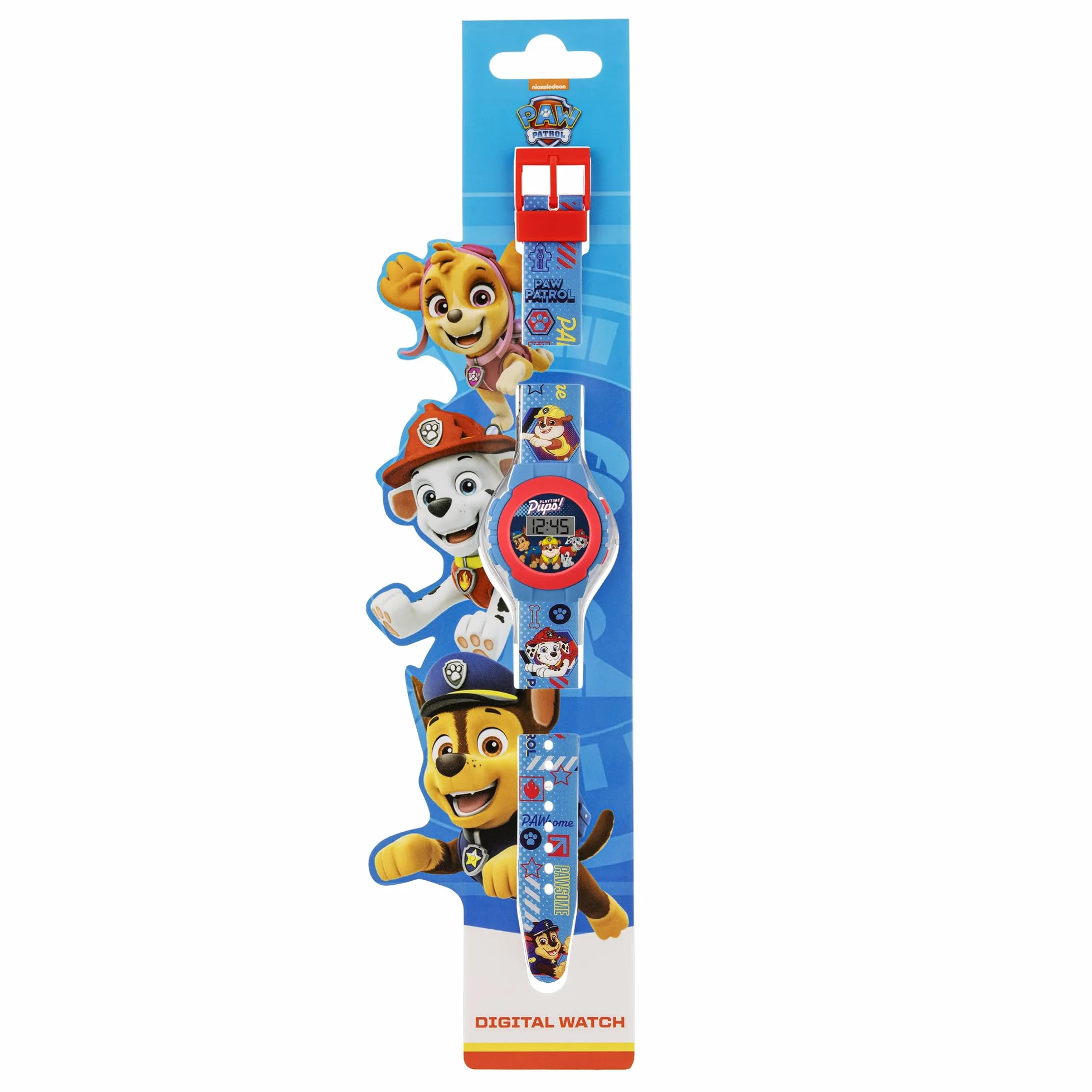 Paw Patrol Reloj Digital de Cuarzo para niño Azul