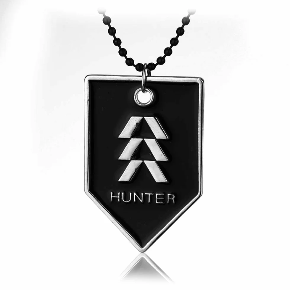 Collar Destiny de 3 piezas Hunter Warlock Titanio Colgante Emblema Collar Fantasma Iron Banner 2