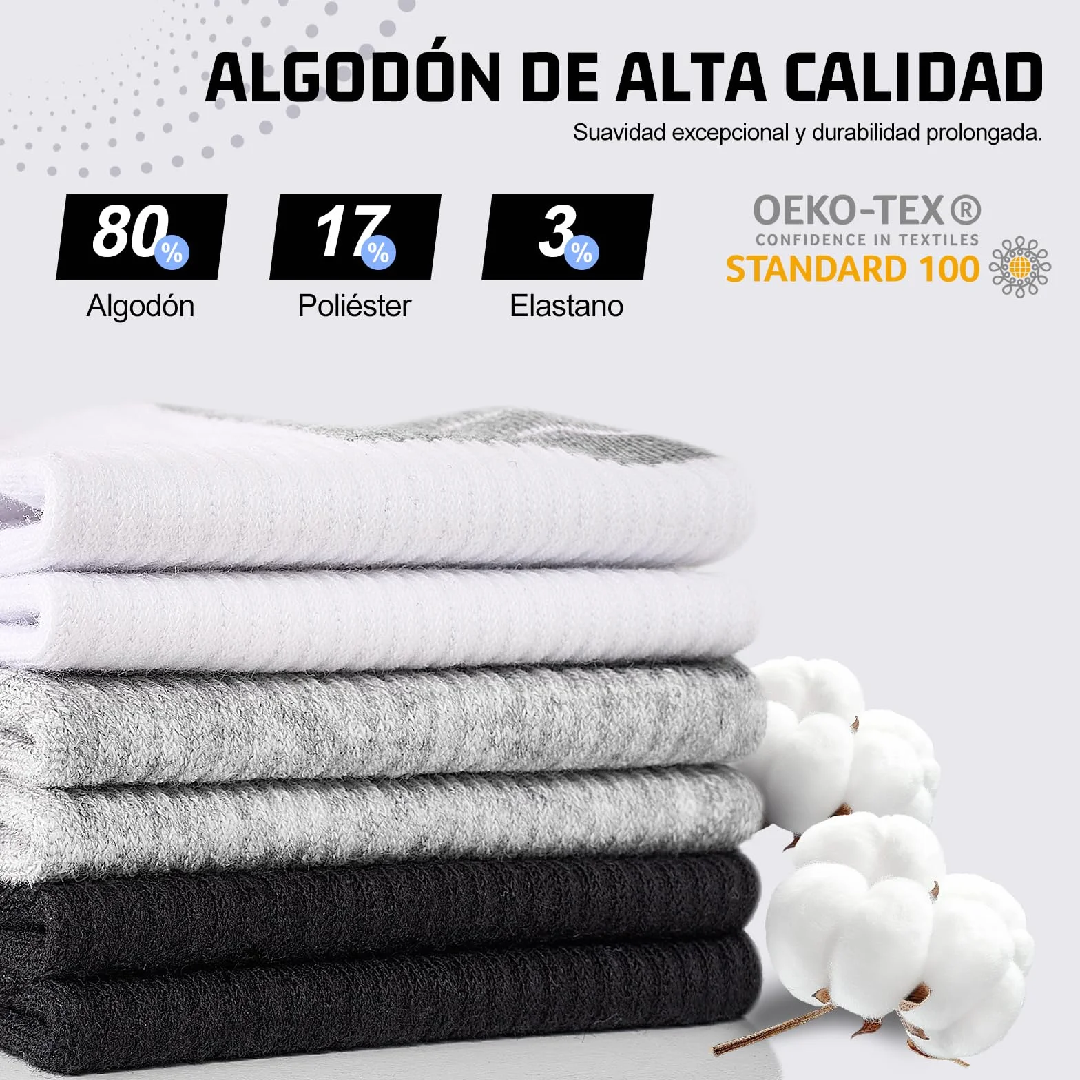 Calcetines Tobilleros Hombre Mujer, Calcetines Cortos Algodón Transpirables, 10/20 Pares