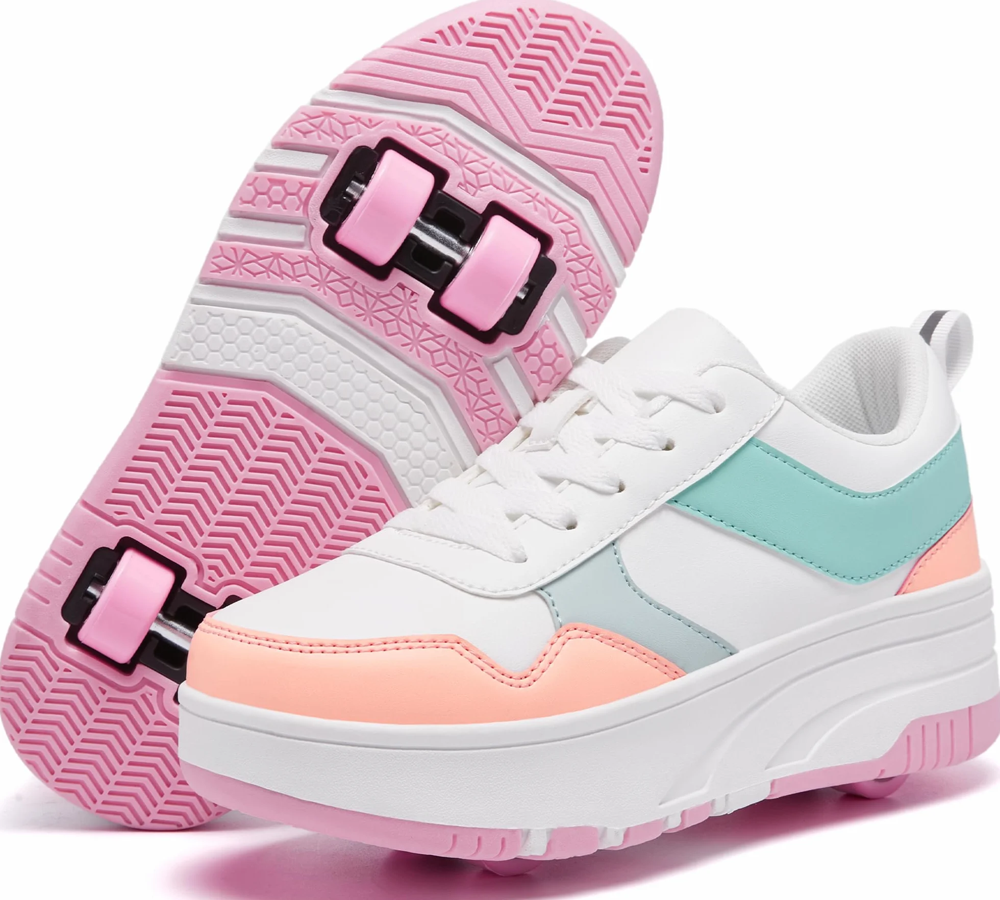 Zapatillas de patinaje para niños con ruedas desmontables