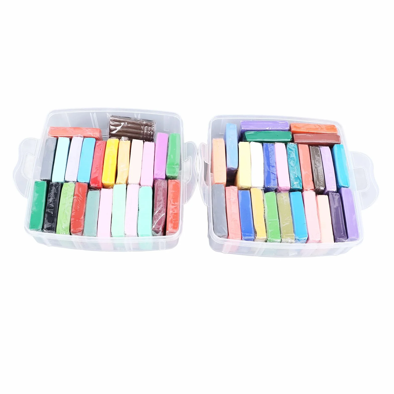 50 Colores Juego de Arcilla para Modelar, Kit Inicial de Arcilla Polimérica Segura y Ecológica, Ideal para Niños +3 Años, con 5 Herramientas y Caja de Almacenamiento