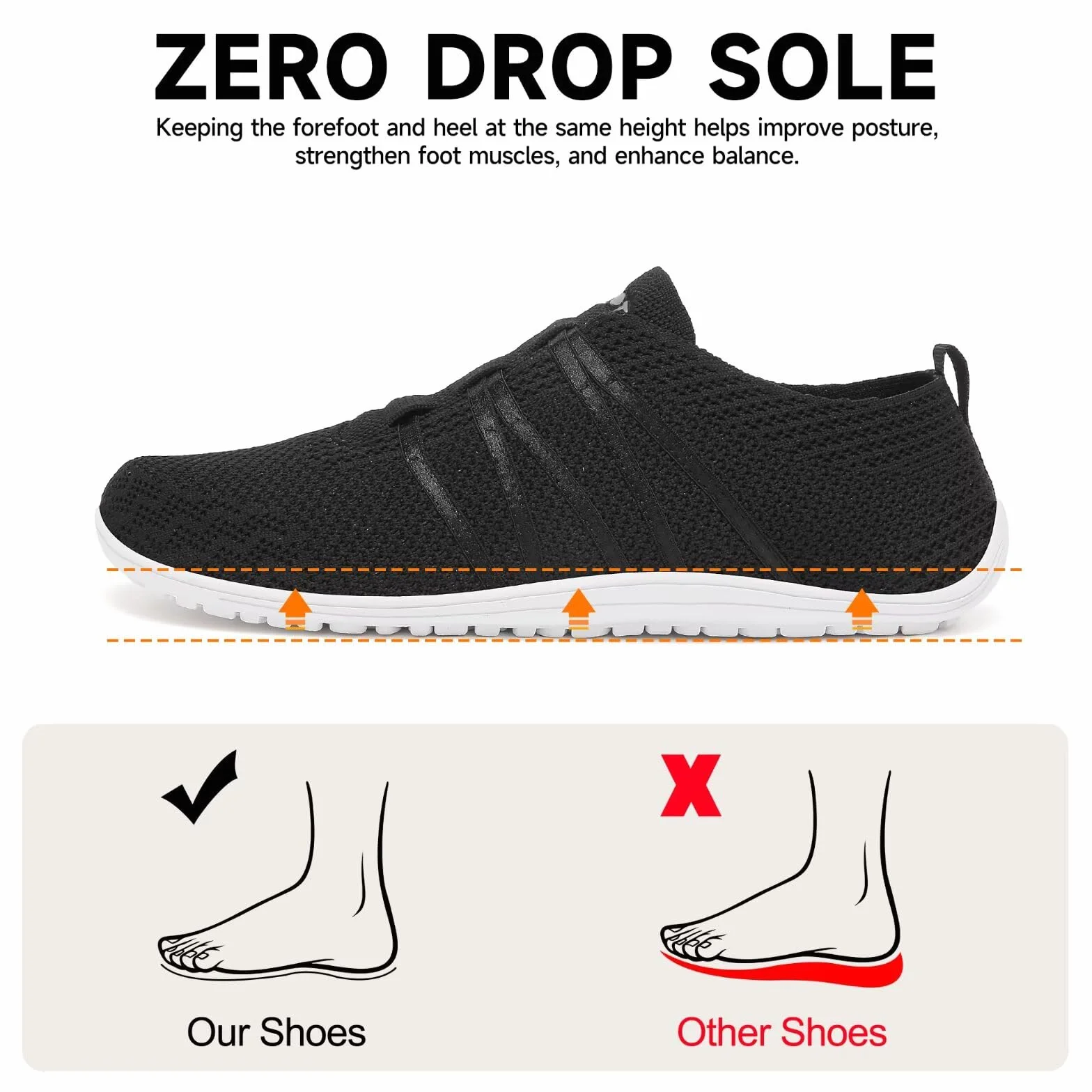 Merdoo Zapatillas de Deporte Unisex Ligeras Sin Cordones Antideslizantes Talla 37-45