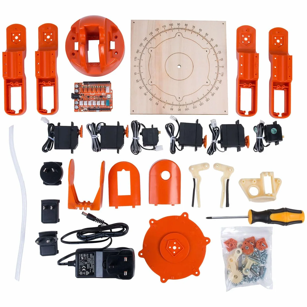 Arduino Tinkerkit Braccio Robot [T050000_AEU] Brazo robótico programable para automatización y proyectos educativos
