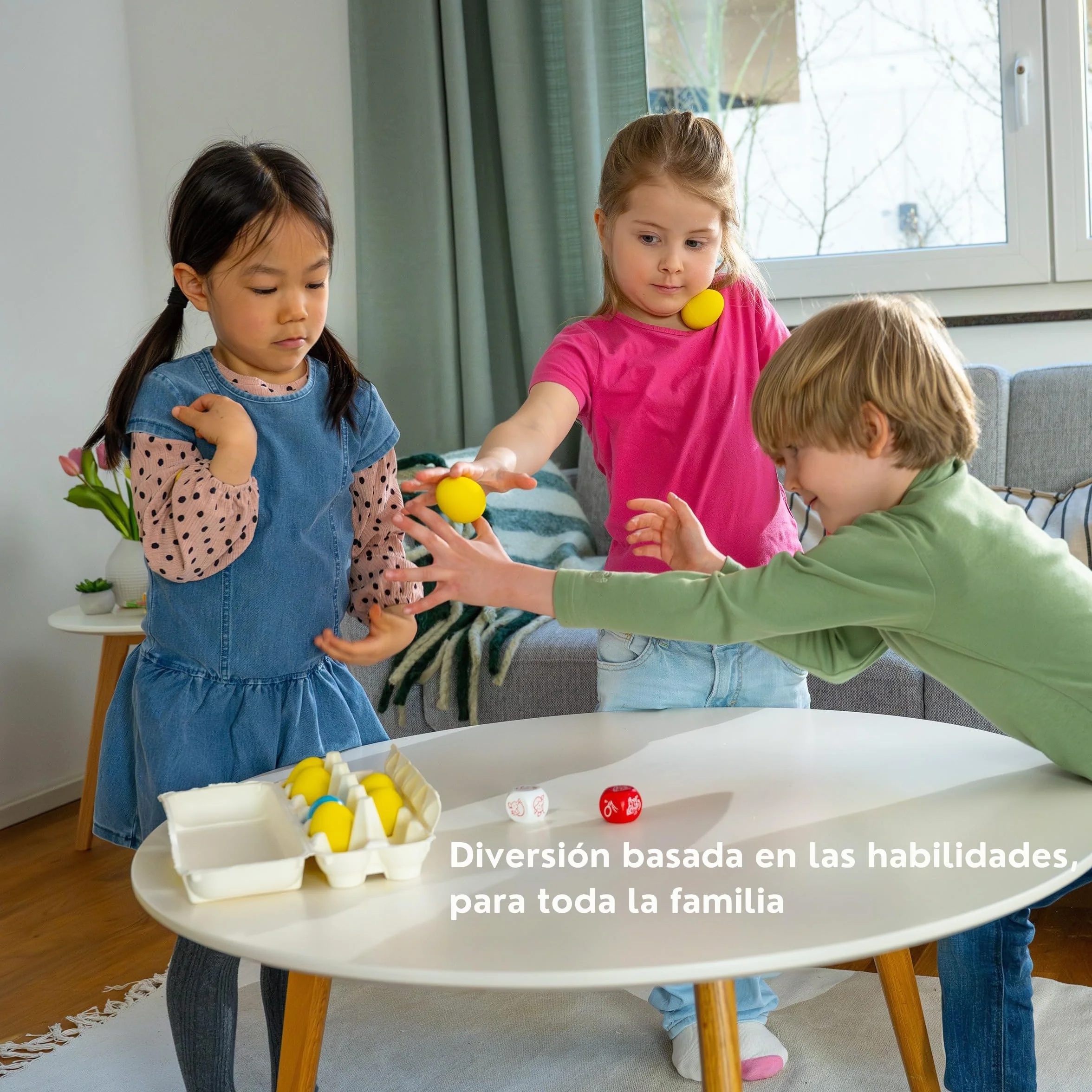 HABA 2012206004 - Danza del Huevo, Juego Infantil de Mesa Party. Más 5 años