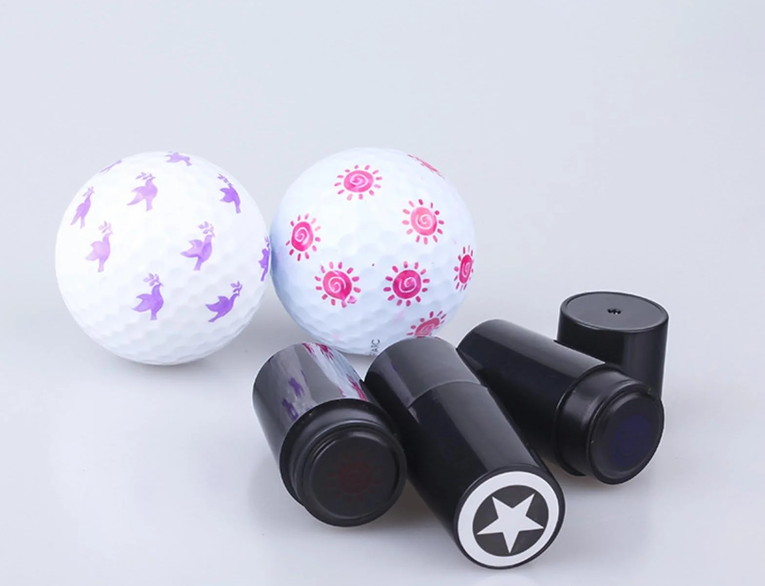 Sello de pelota de golf personalizado con monograma reutilizable para golfistas