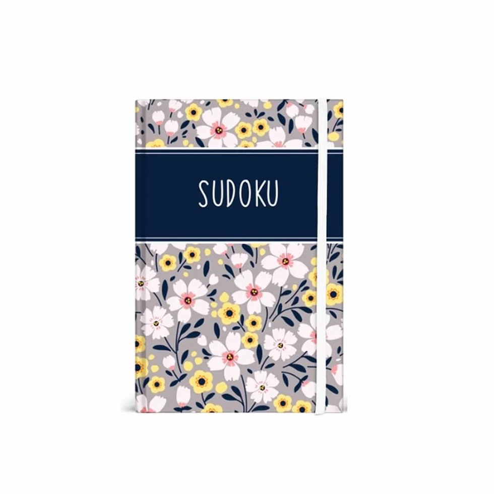Libro de rompecabezas de sudoku A6 15x10,5 cm con banda elástica