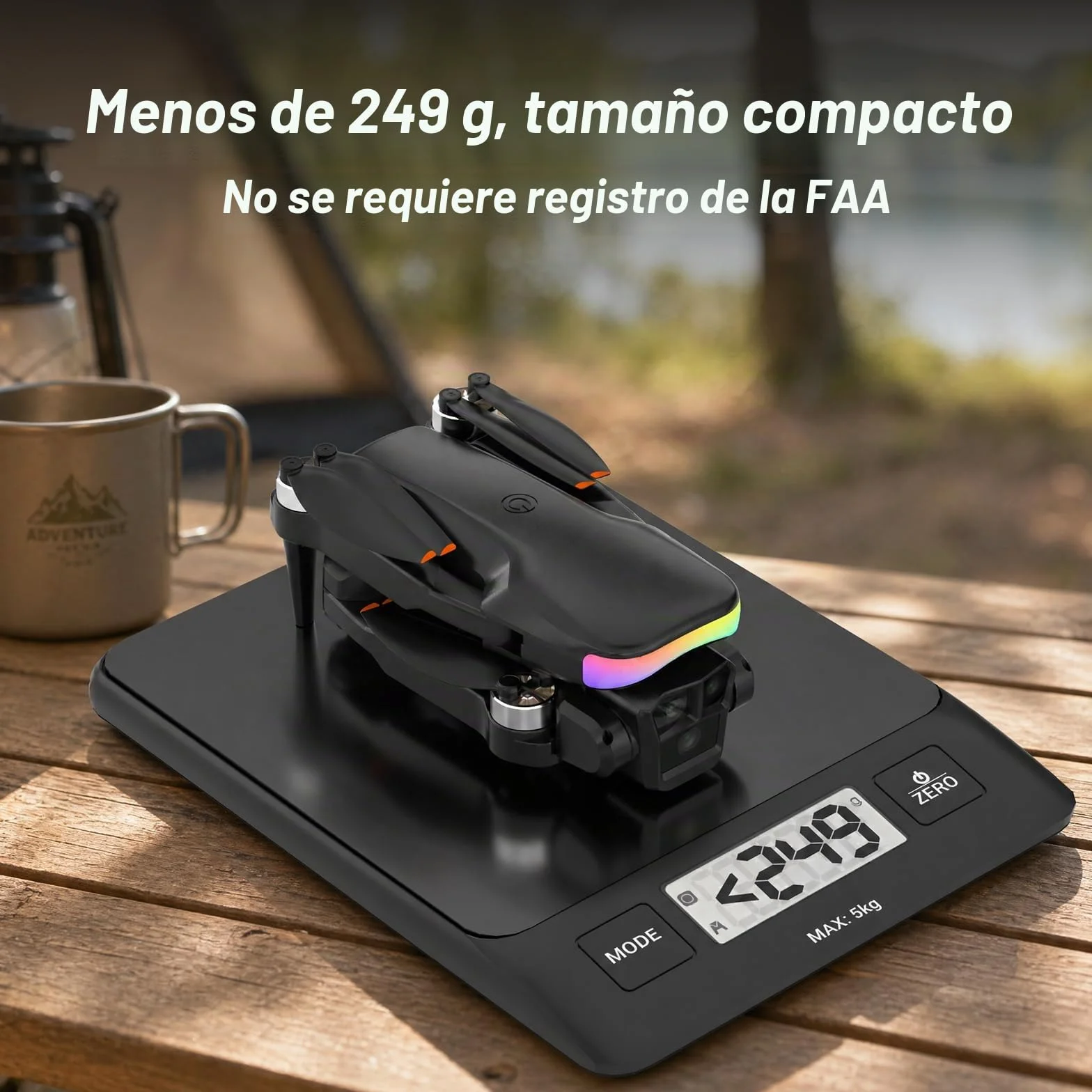 F417PRO Drone con Cámara 1080P para Adultos Niños, Mini Drone con Pantalla, Doble Lente 90°, LED, Flujo Óptico, Batería Modular, Principiantes, Despegue 1 Tecla, Sin Cabeza, Flip 3D, Maletín