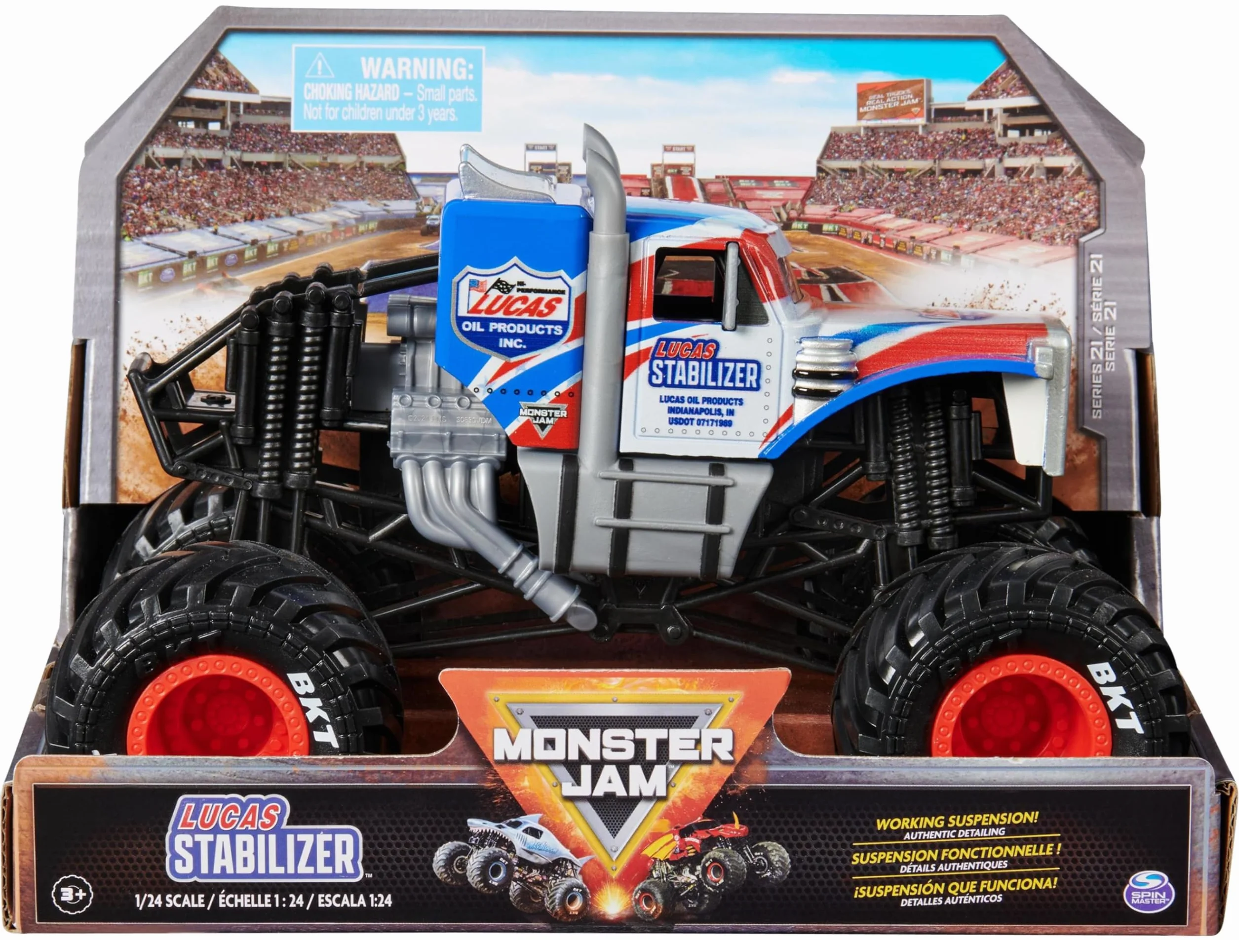 Monster Jam Coche Monster Truck Oficial Escala 1:24 Modelo Aleatorio Juguetes Niños 3 años+