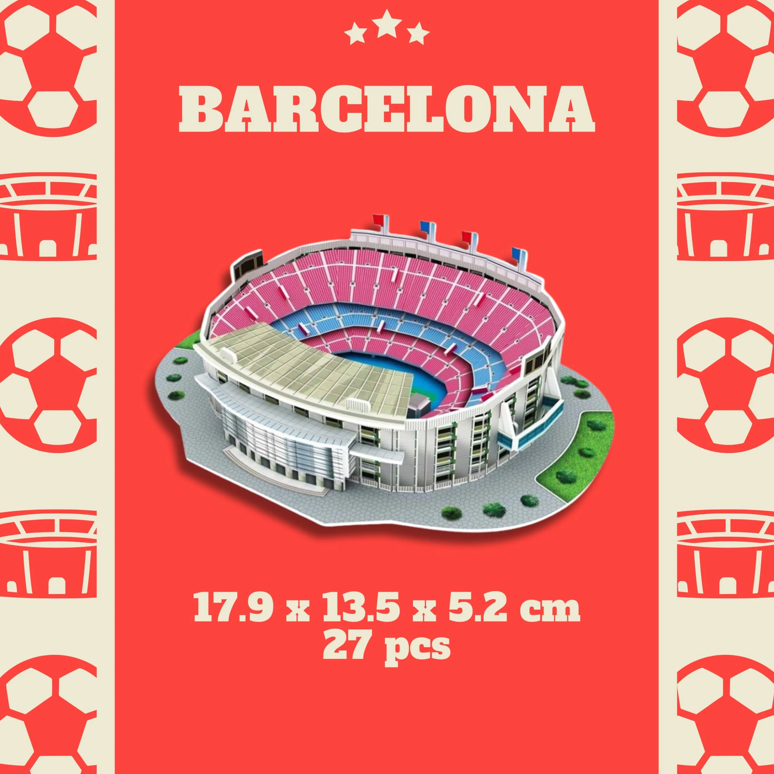Puzzle 3D Estadios Fútbol Barcelona Regalo Niño 6-10 Años Juegos