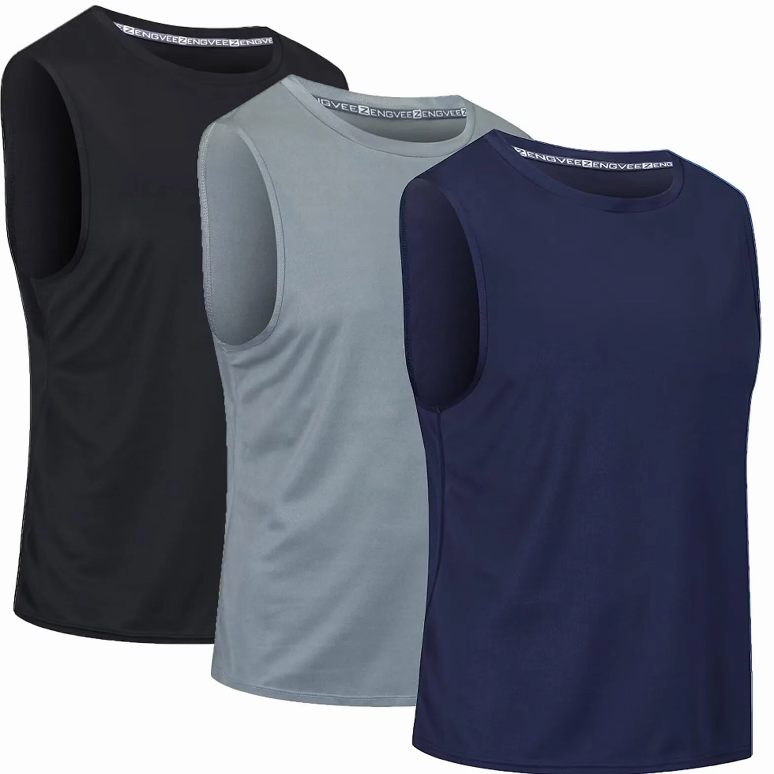 Cimic Camiseta Tirantes Hombre Secado Rápido Respirable Rayas Reflectantes Running