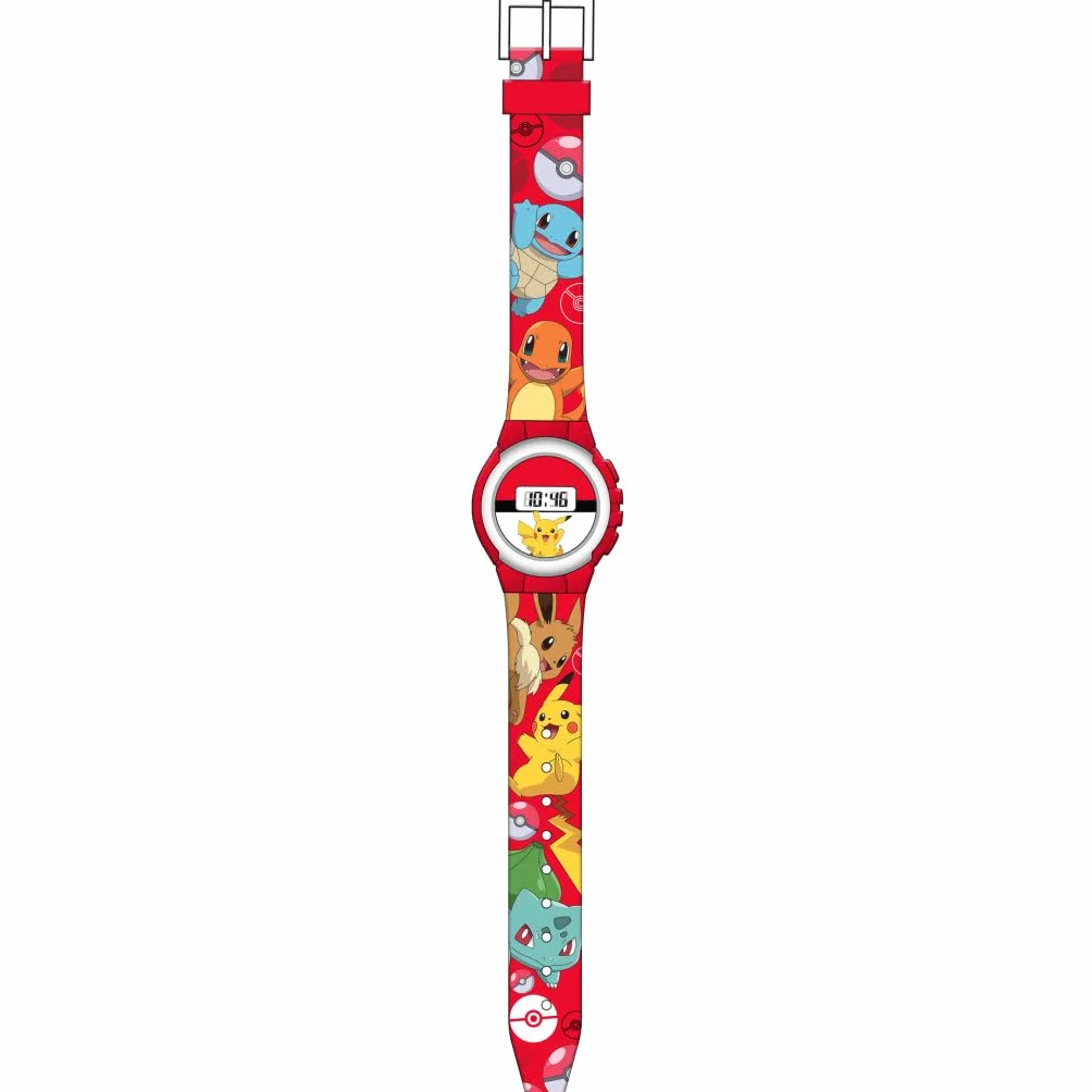 Euroswan Reloj Digital Infantil 21cm Compatible Pokémon para Niño Niña Regalo
