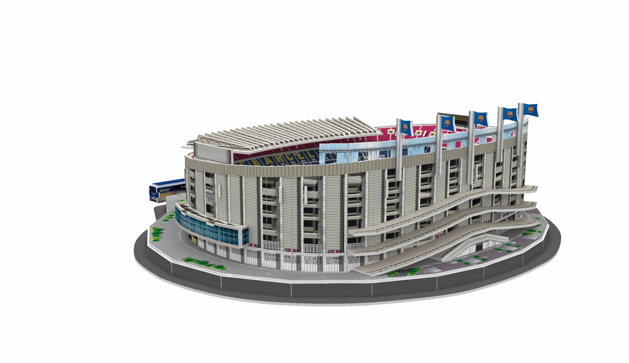 Sockers Banbo Toys Spotify Camp NOU FCB Estadio Puzzle 3D