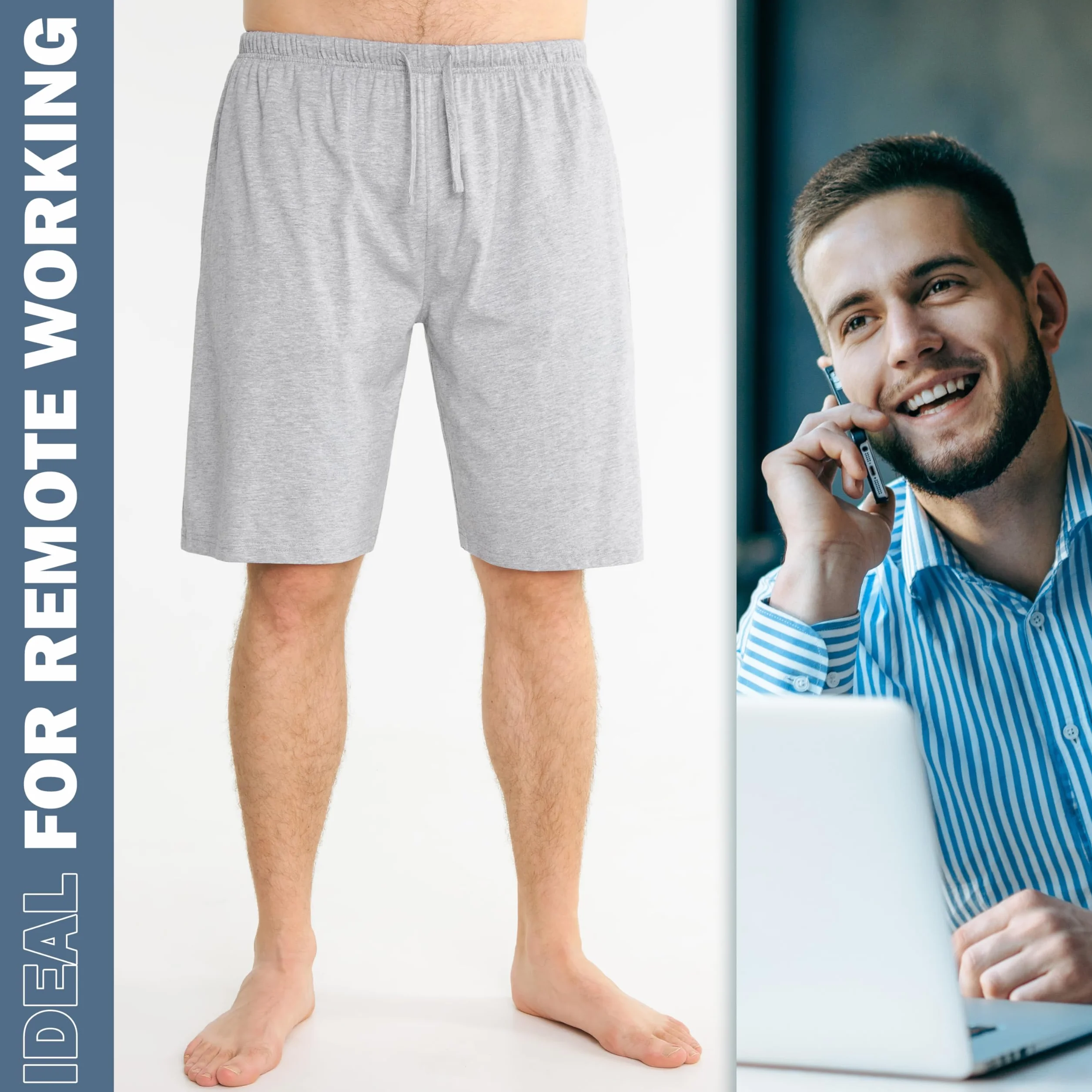 CityComfort Pantalones Cortos Pijama Hombres Pack 2 Piezas