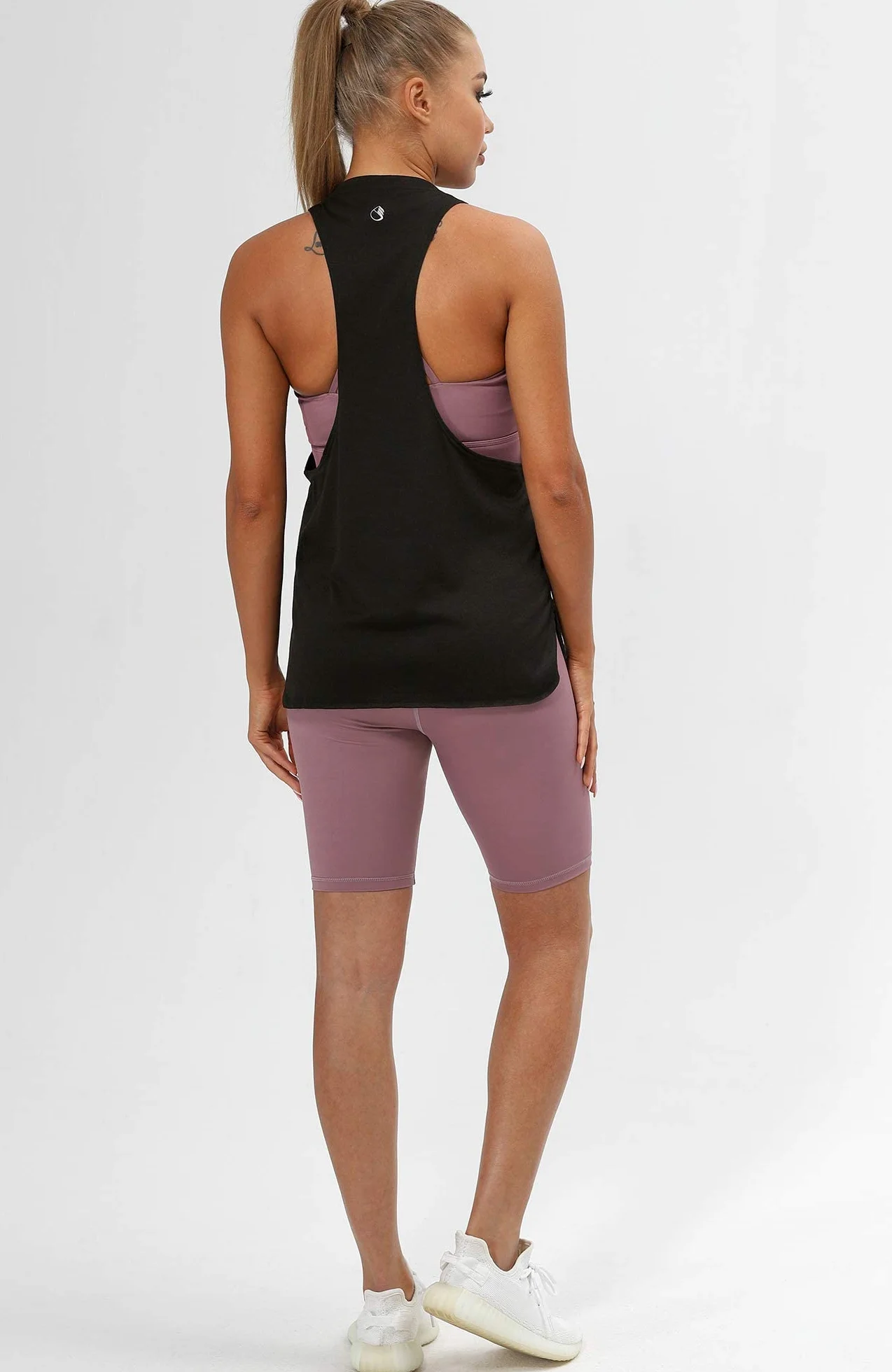 icyzone Camiseta de Fitness Deportiva de Tirantes para Mujer, Pack de 3