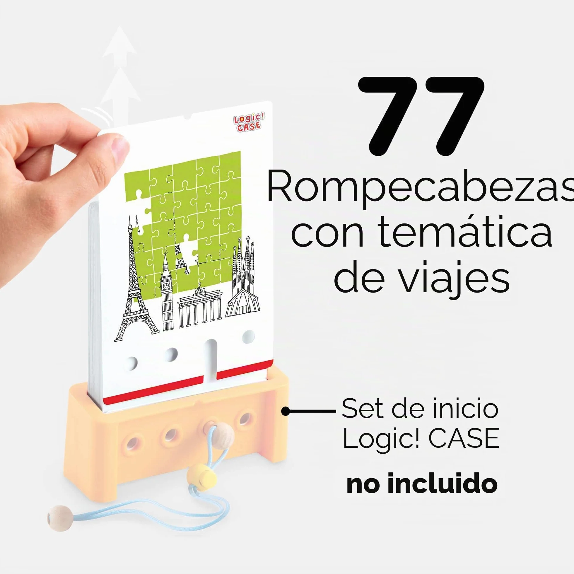 HABA Logic! Case Extension Set Vacaciones & Viajes, Juego de lógica para niños a Partir de 7 años, Juego de Rompecabezas. Juego de Viaje, Juego para 1 Jugador