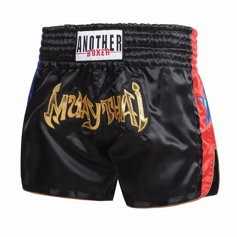 Pantalones cortos de Muay Thai para adultos, unisex, entrenamiento de boxeo