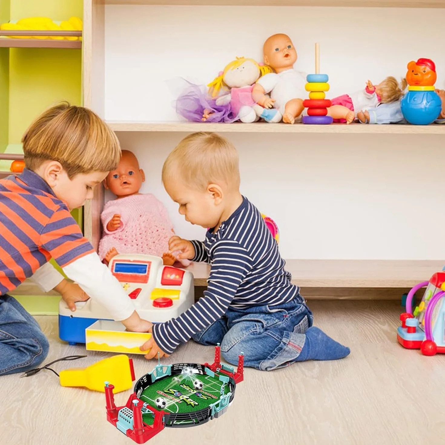 Set de Juego de Futbol de Mesa Infantil CHUNLINLAODA-Juego de fútbol Rompecabezas clásico Infantil Mini Juego de Juegos de fútbol para niños Apto para niños Mayores de 3 años