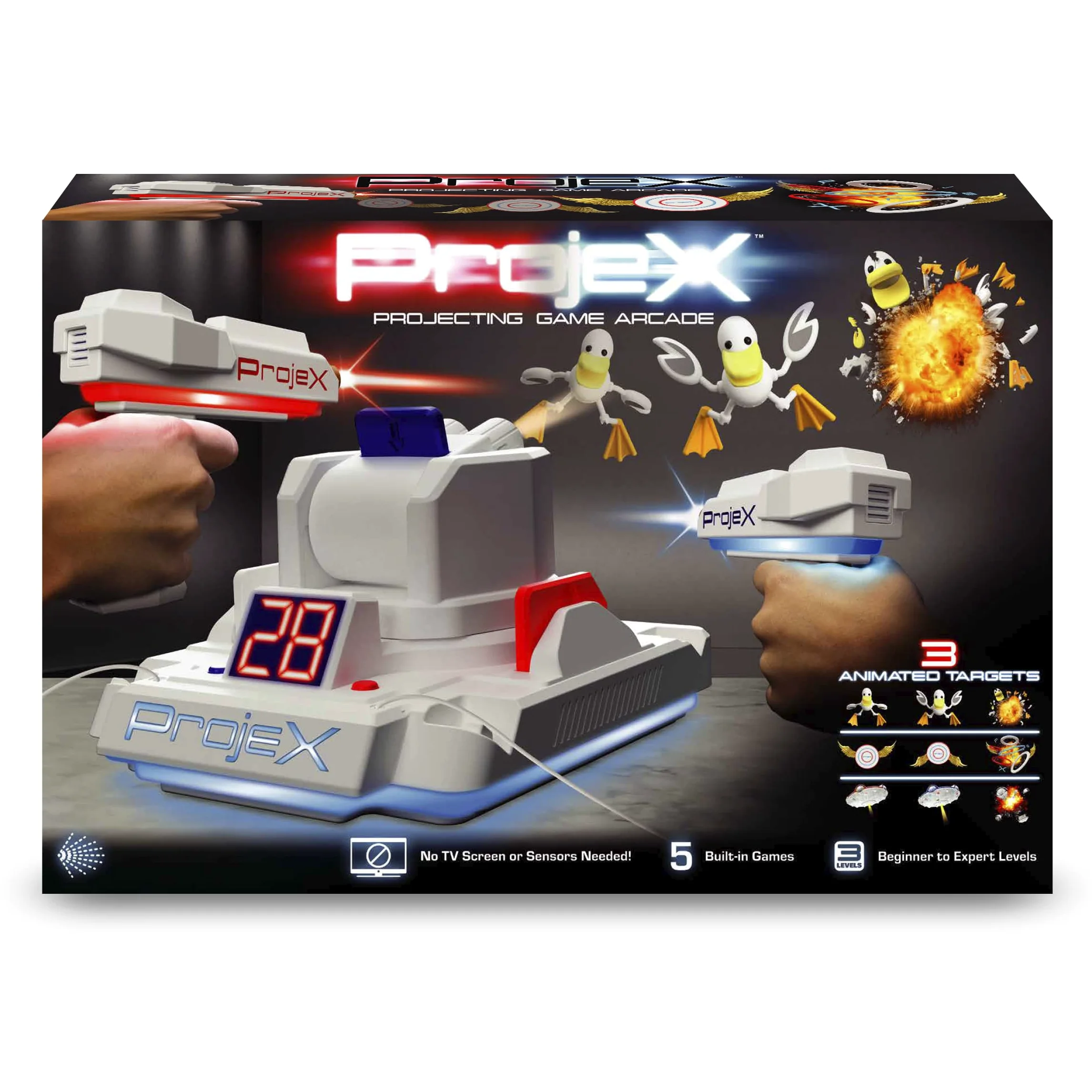 Laser X Projex Animated Target, Blanco