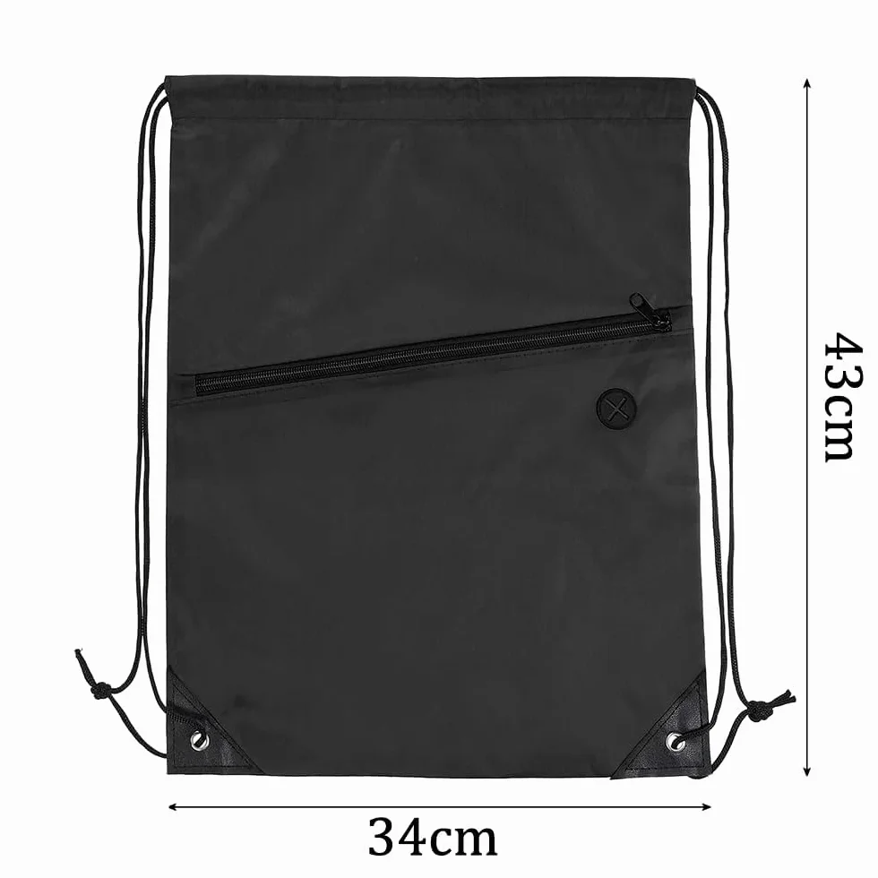 Mochila impermeable gran capacidad gimnasio deporte con cordón cremallera exterior