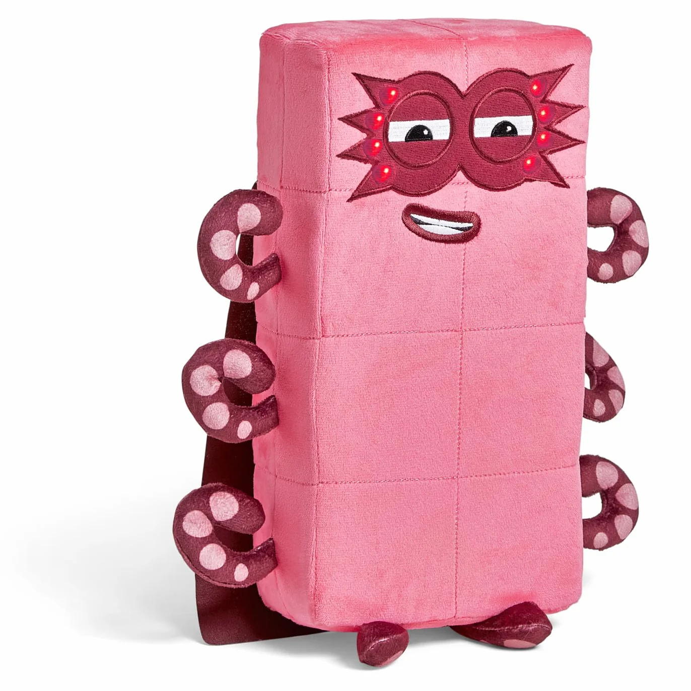 Learning Resources Peluche Numberblock Octoblock Compañero de Juego, Colección de Peluche Original de la Serie TV, Canta 12 Canciones de la Serie TV, Regalo para Niños y Niñas de 3, 4, 5+ años
