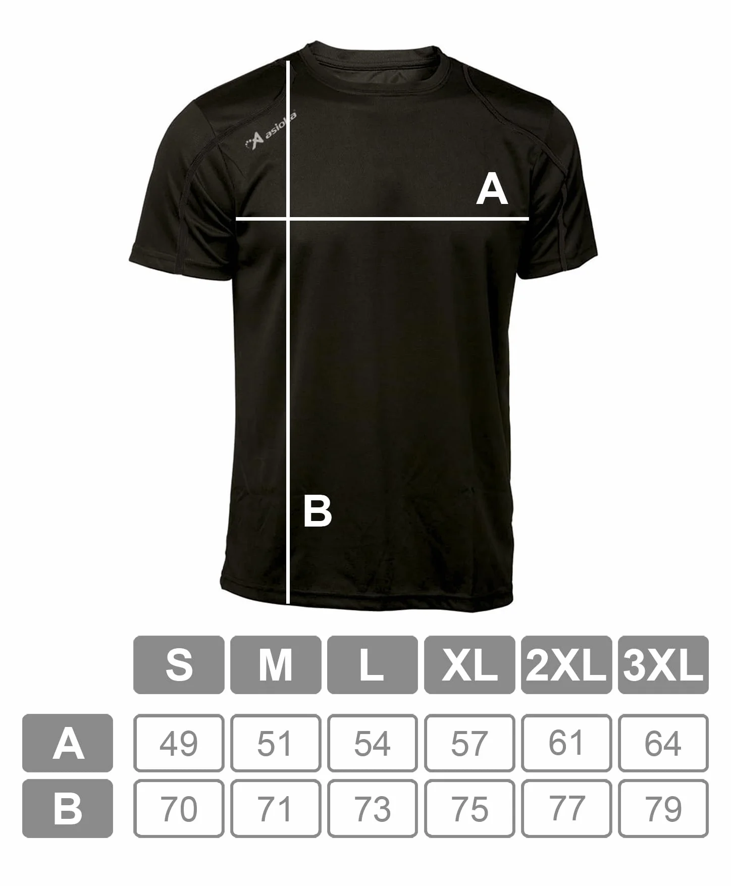 Asioka 75/09 Camiseta Manga Corta Unisex Adulto Pack 1