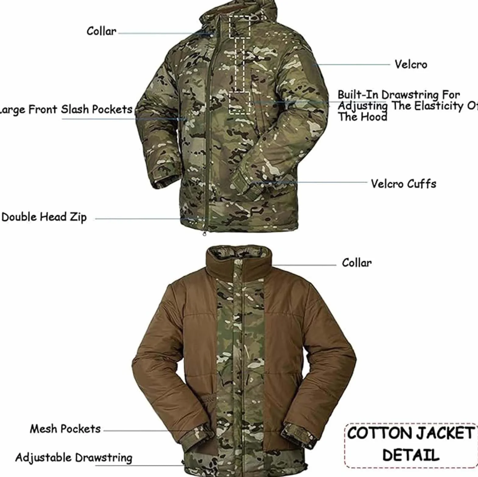 Chaqueta y Pantalones Tácticos para Hombre Ripstop Multicam Military BDU Uniforme de Caza
