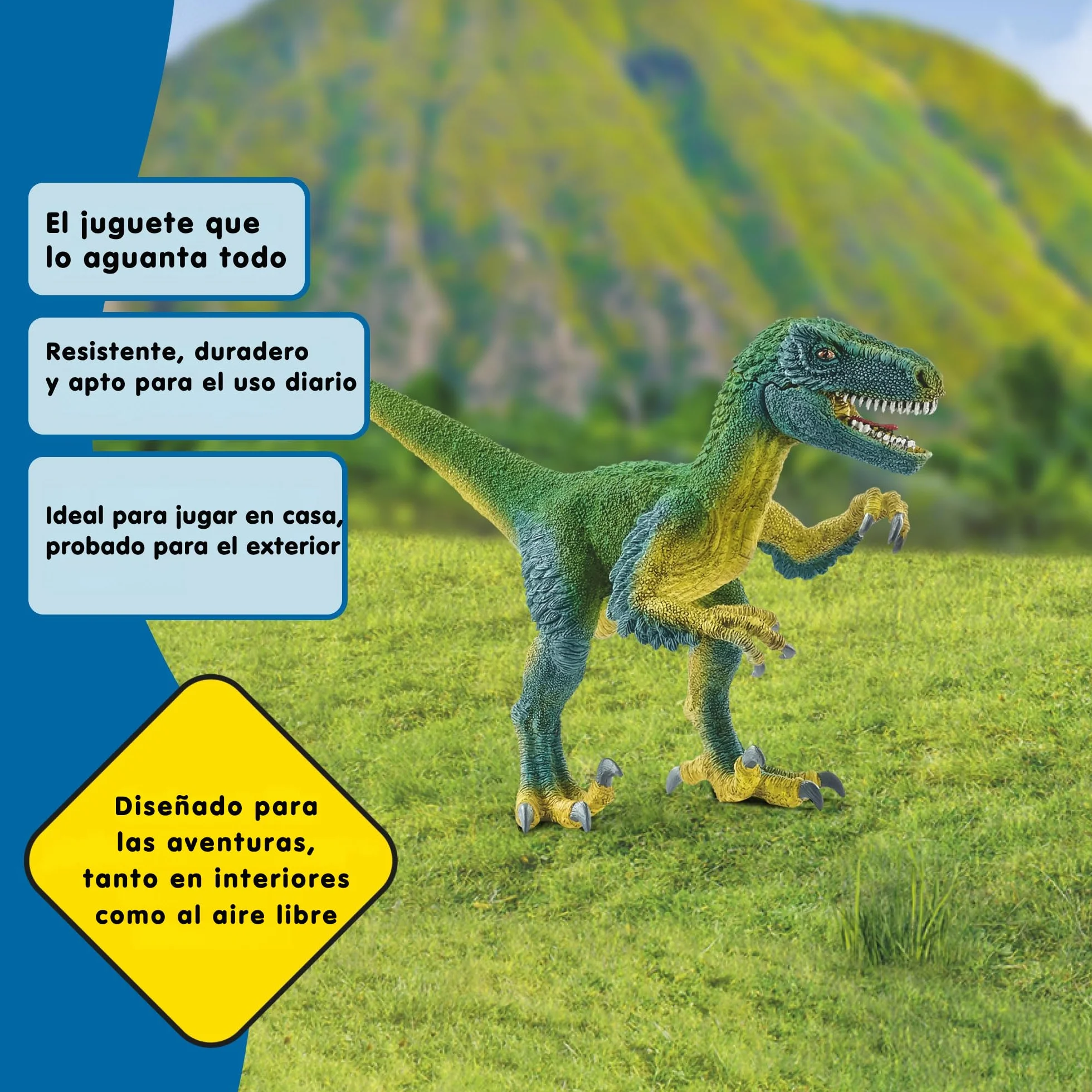 Schleich Dinozaur Velociraptor 14585, 18x6x10 cm, zabawka dla dzieci od 3 lat