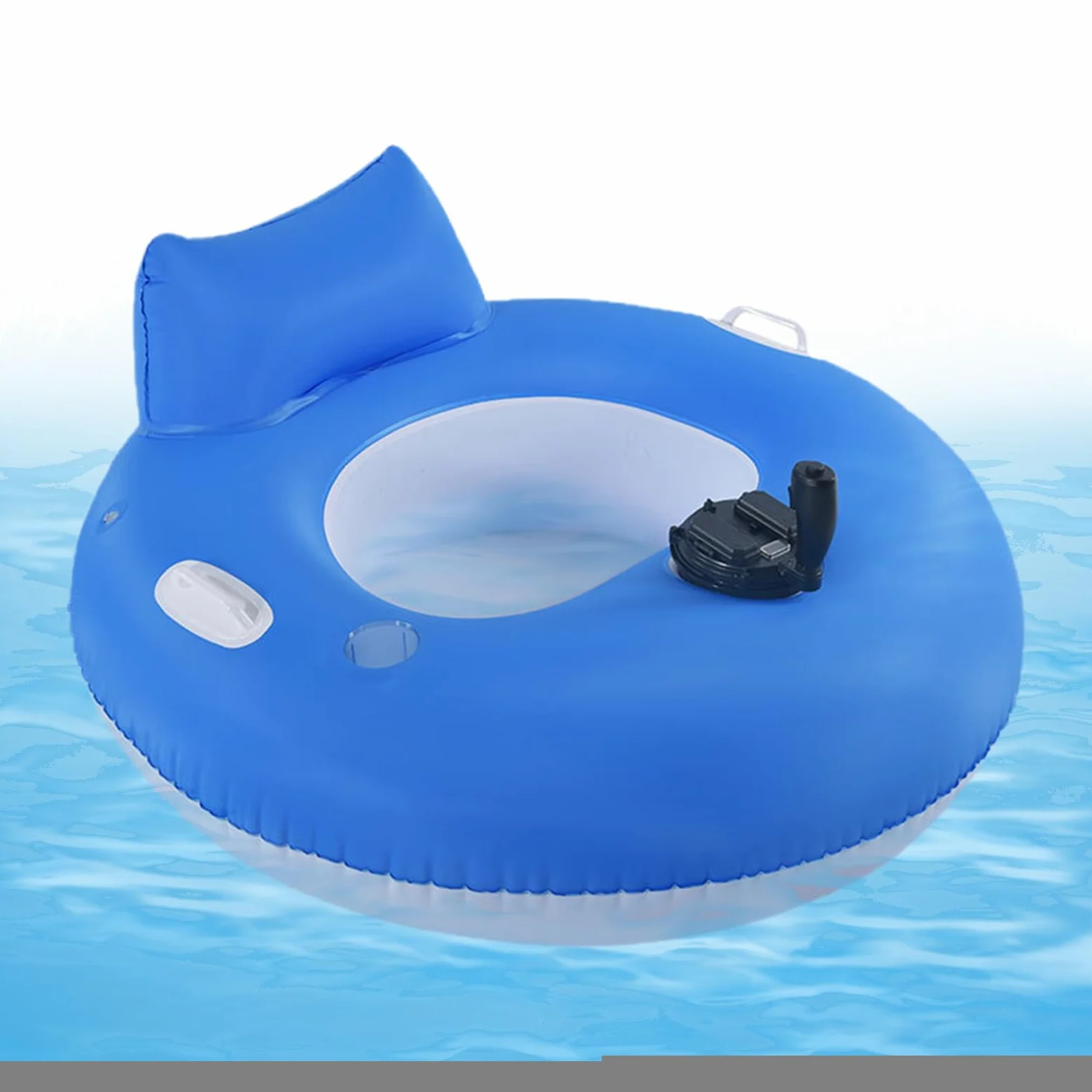 Cojín de natación motorizado,Tumbona de agua inflable para mujeres - Tumbona cómoda y portátil para nadar en el lago de verano y tomar el sol