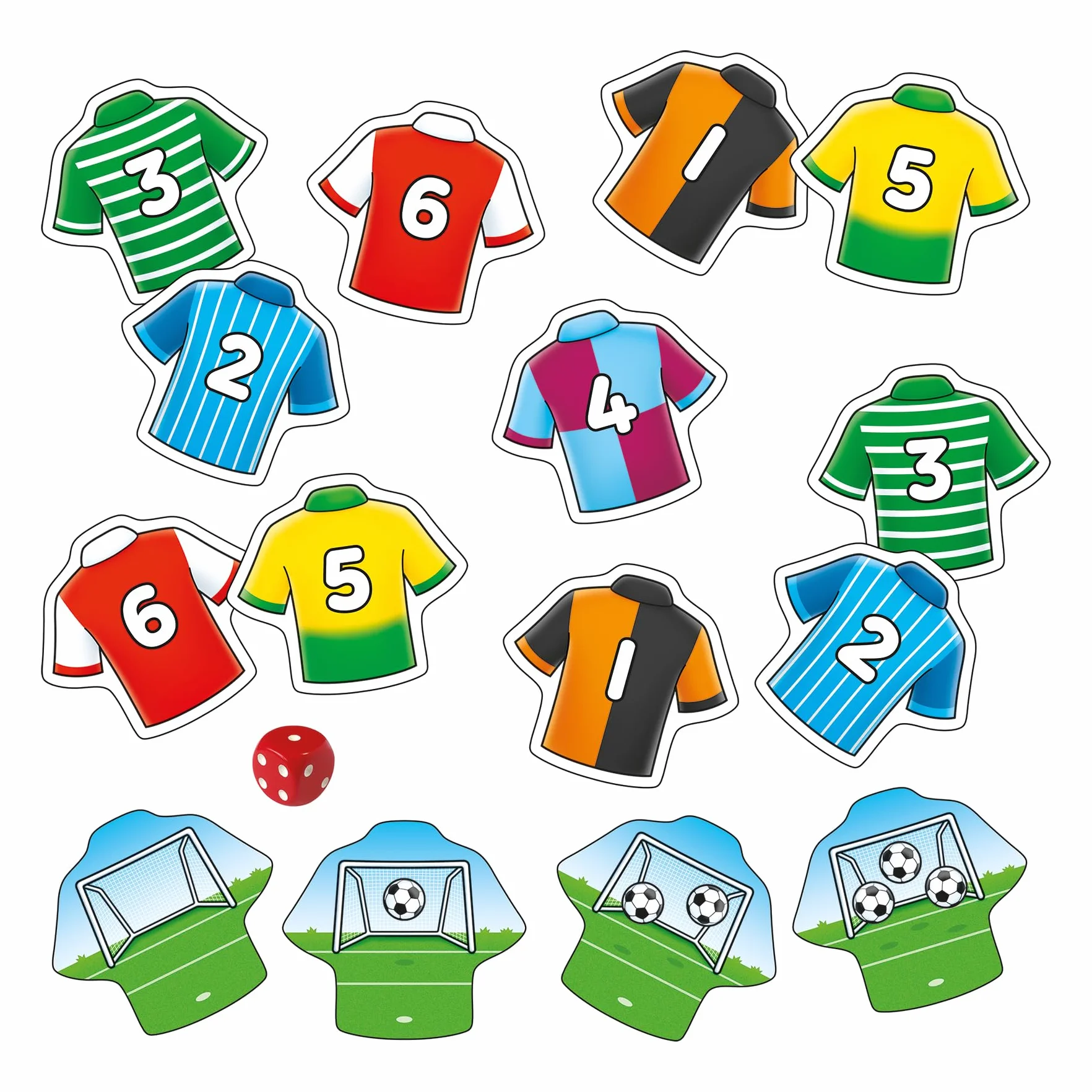 Orchard Toys Penalty Shoot out Mini Games, Travel Games for Kids to Learn Matching Pairs, Maths, Educational Game for Addition, Subtraction, Football Game, Football Gift for Boys, Girls, Age 3+