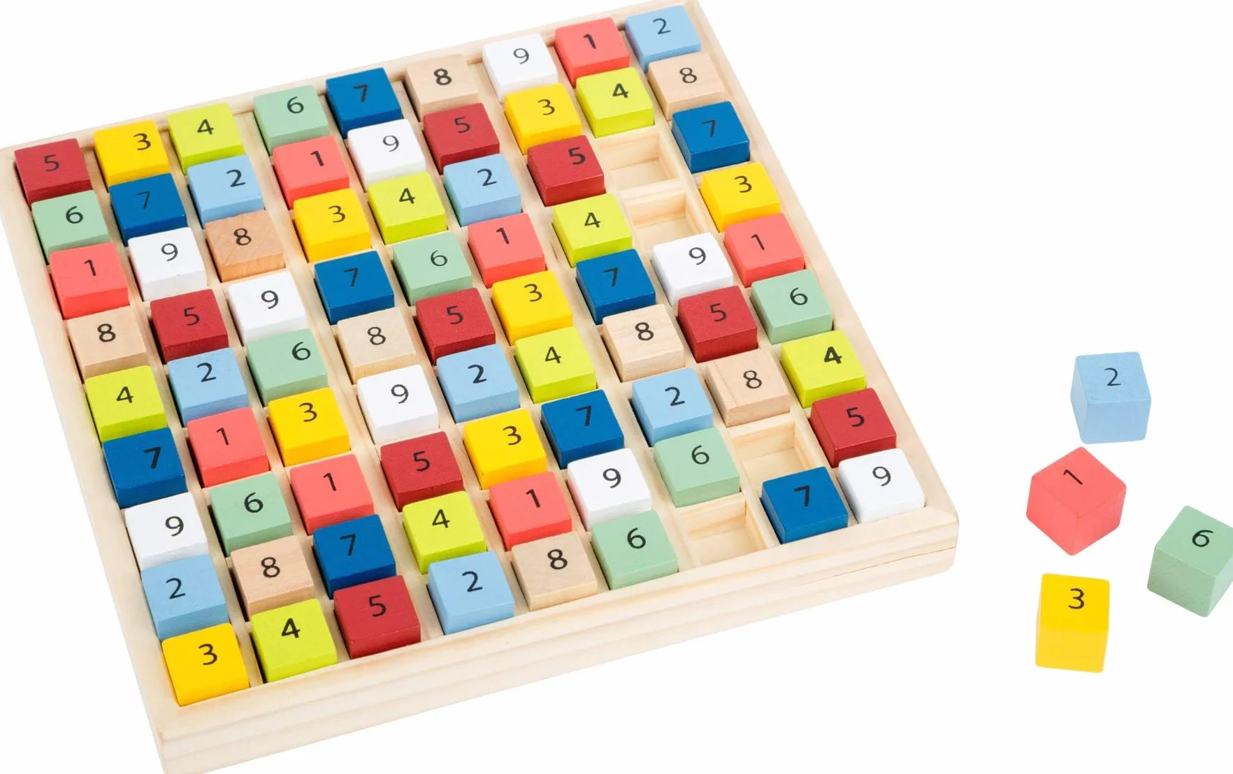 Sudoku Educate Madera Cubos Numéricos Entrena Comprensión Números