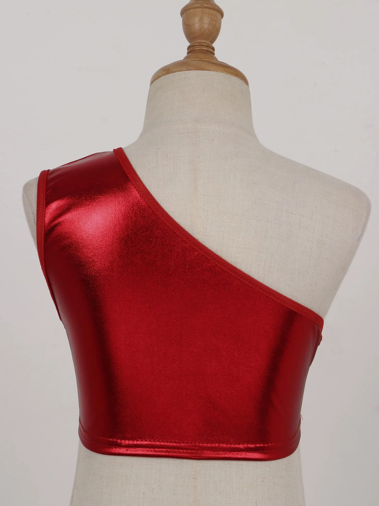 IEFIEL Crop Top de Baile Moderno para Niña Lentejuelas Danza Jazz Gimnasia Rítmica 3-16 Años