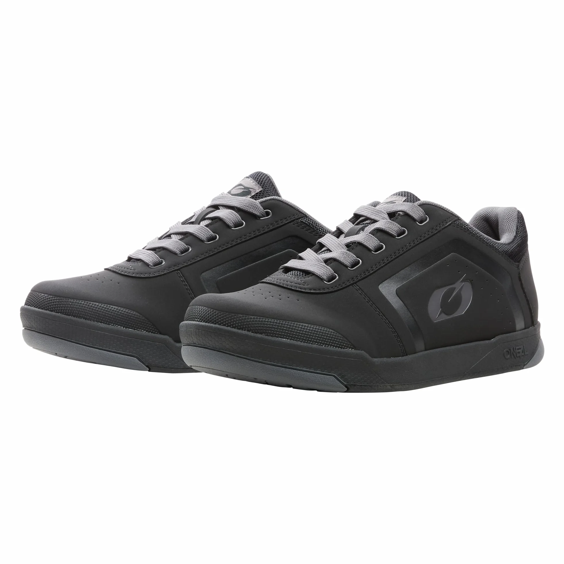 O'NEAL Zapatillas de Bicicleta de Montaña MTB Downhill Freeride Zapato de Pedal Plano con Clavos Edición TBS Negro Gris