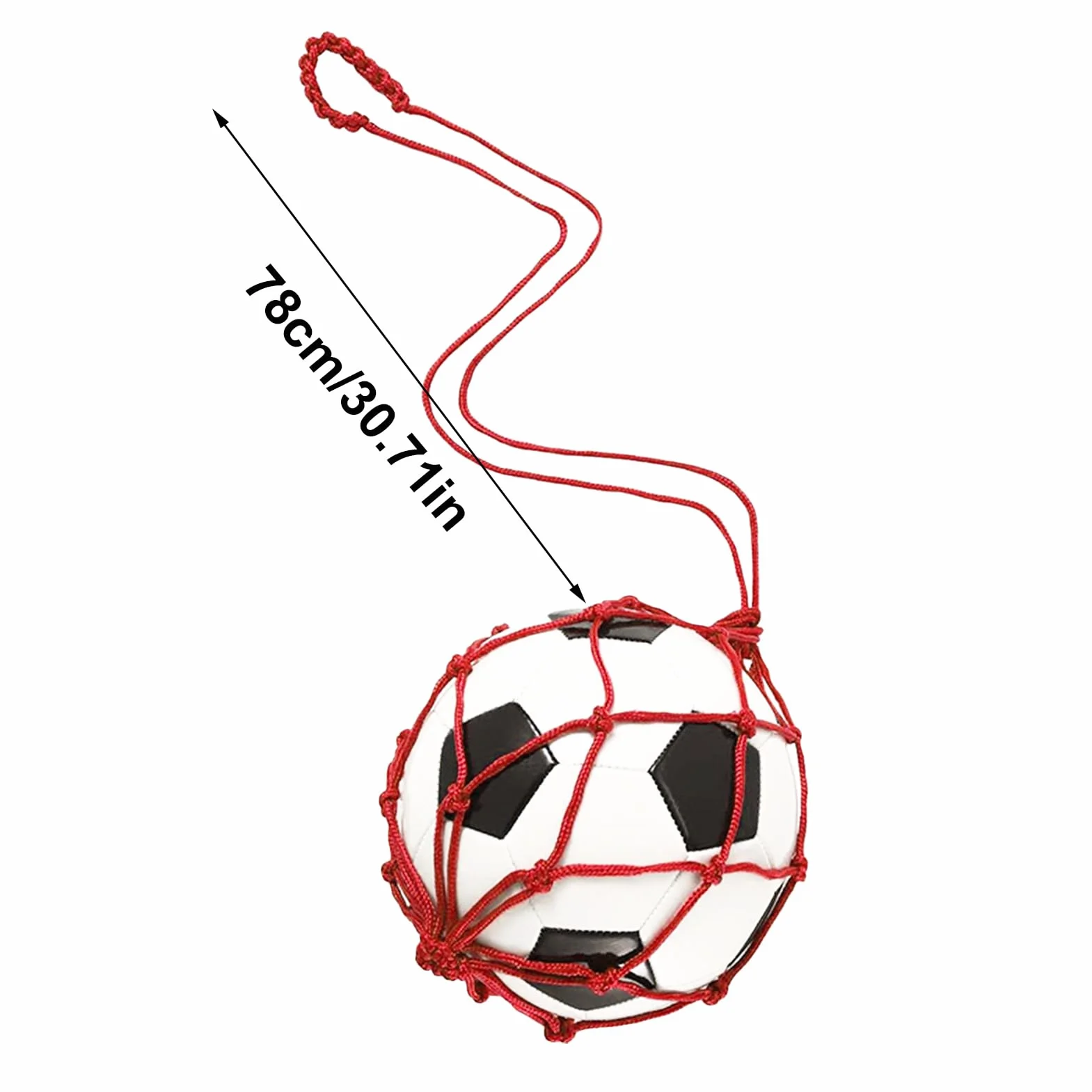 Malla para balones de fútbol con cordón, almacenamiento de voleibol, portador de una sola pelota