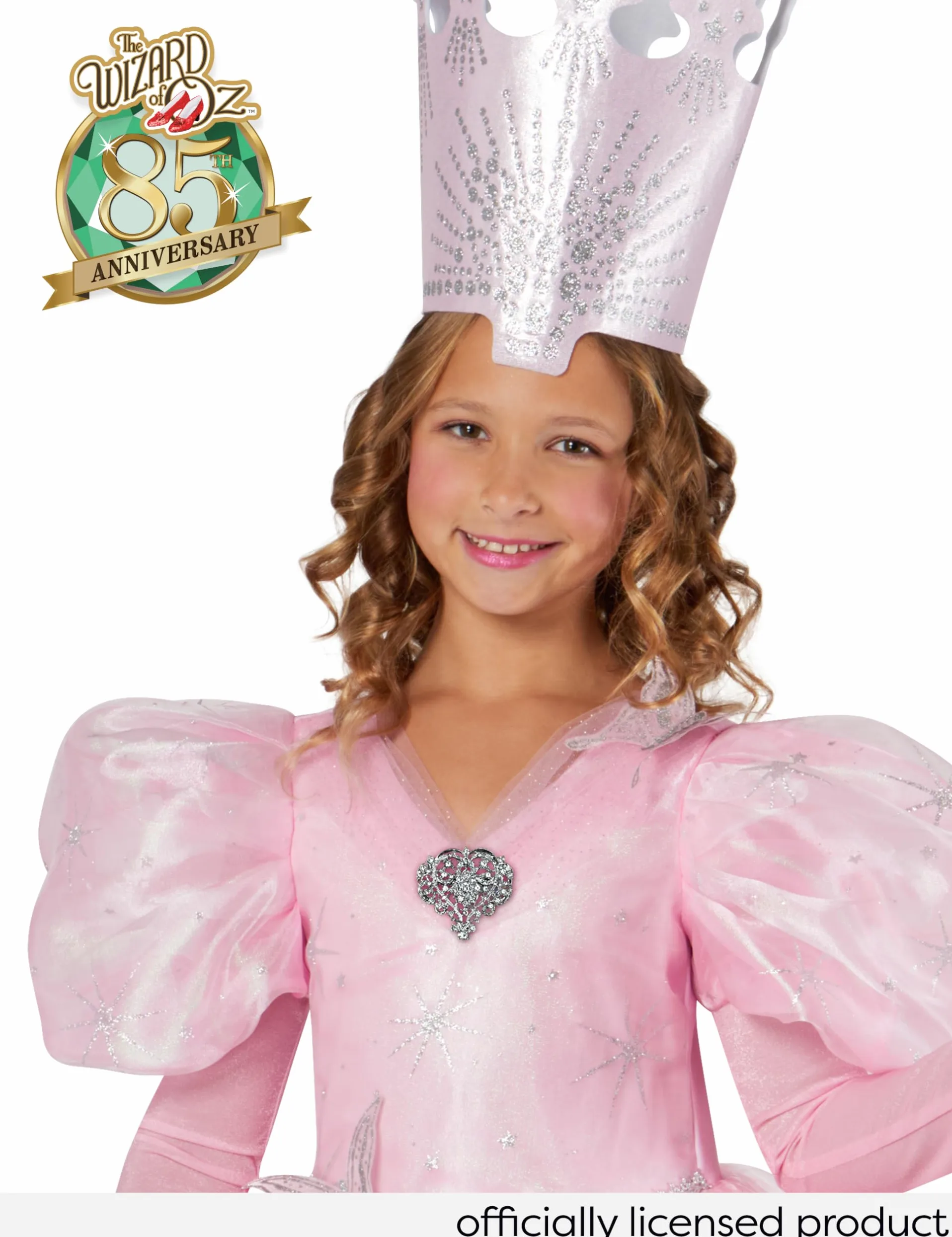 Rubies Disfraz de Glinda de Mago de Oz para niña con corona