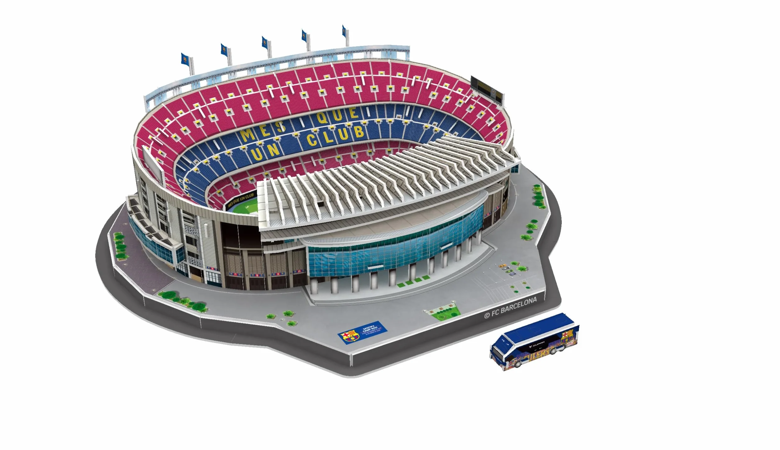 Sockers Banbo Toys Spotify Camp NOU FCB Estadio Puzzle 3D