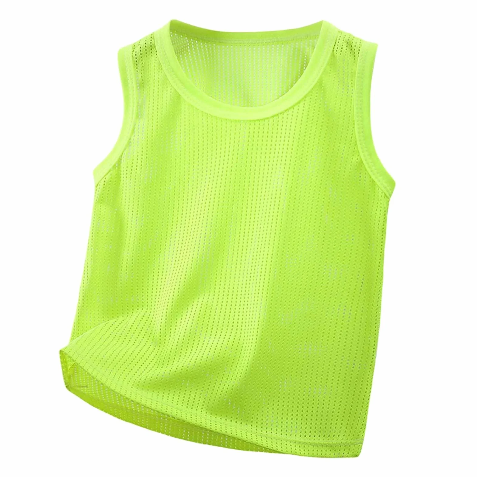 Camiseta de Verano sin Mangas para Niños Transpirable Malla Cómodo Deportivo