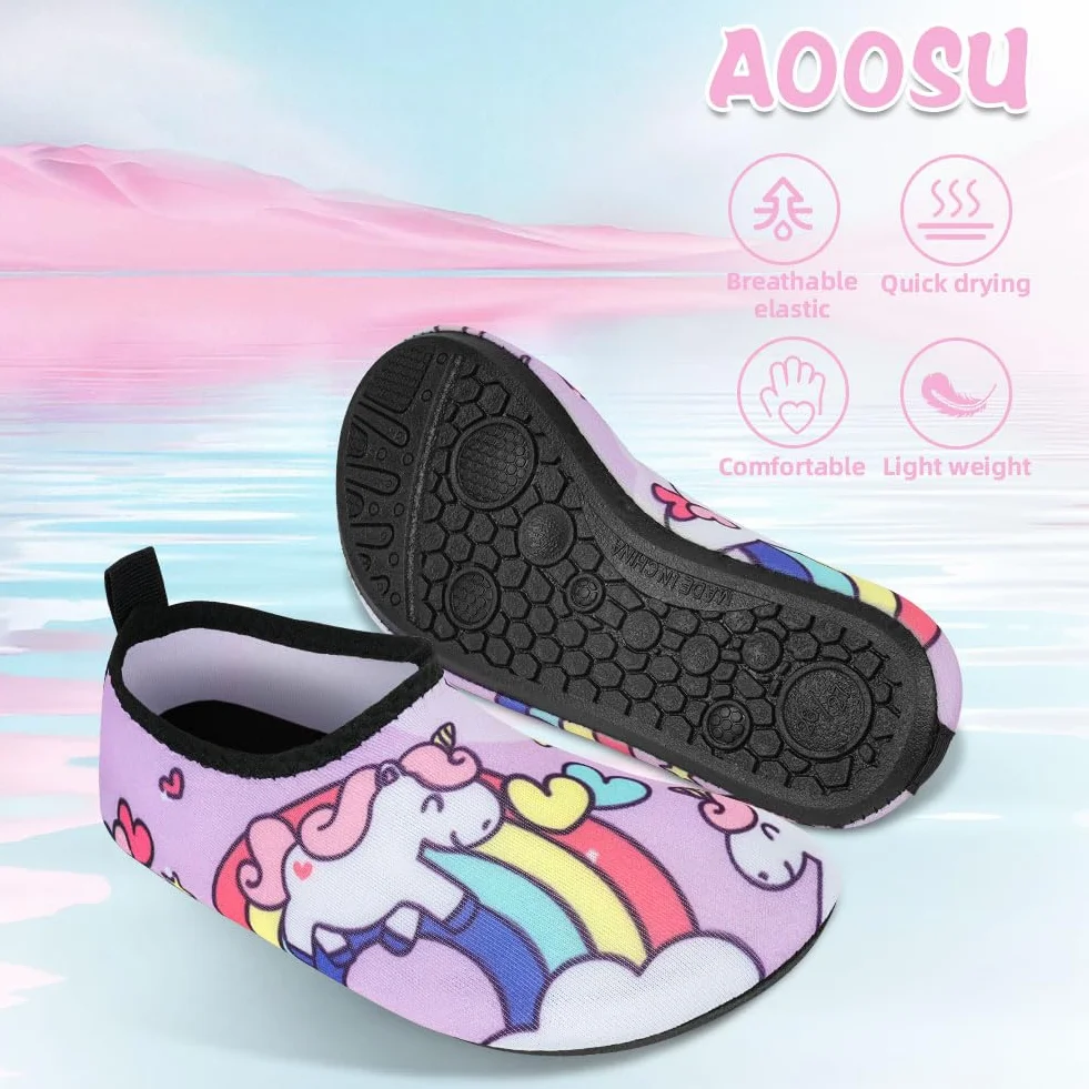 Escarpines Niño Niña Zapatos de Agua Antideslizantes Playa Descalzos Natación 24-31 EU