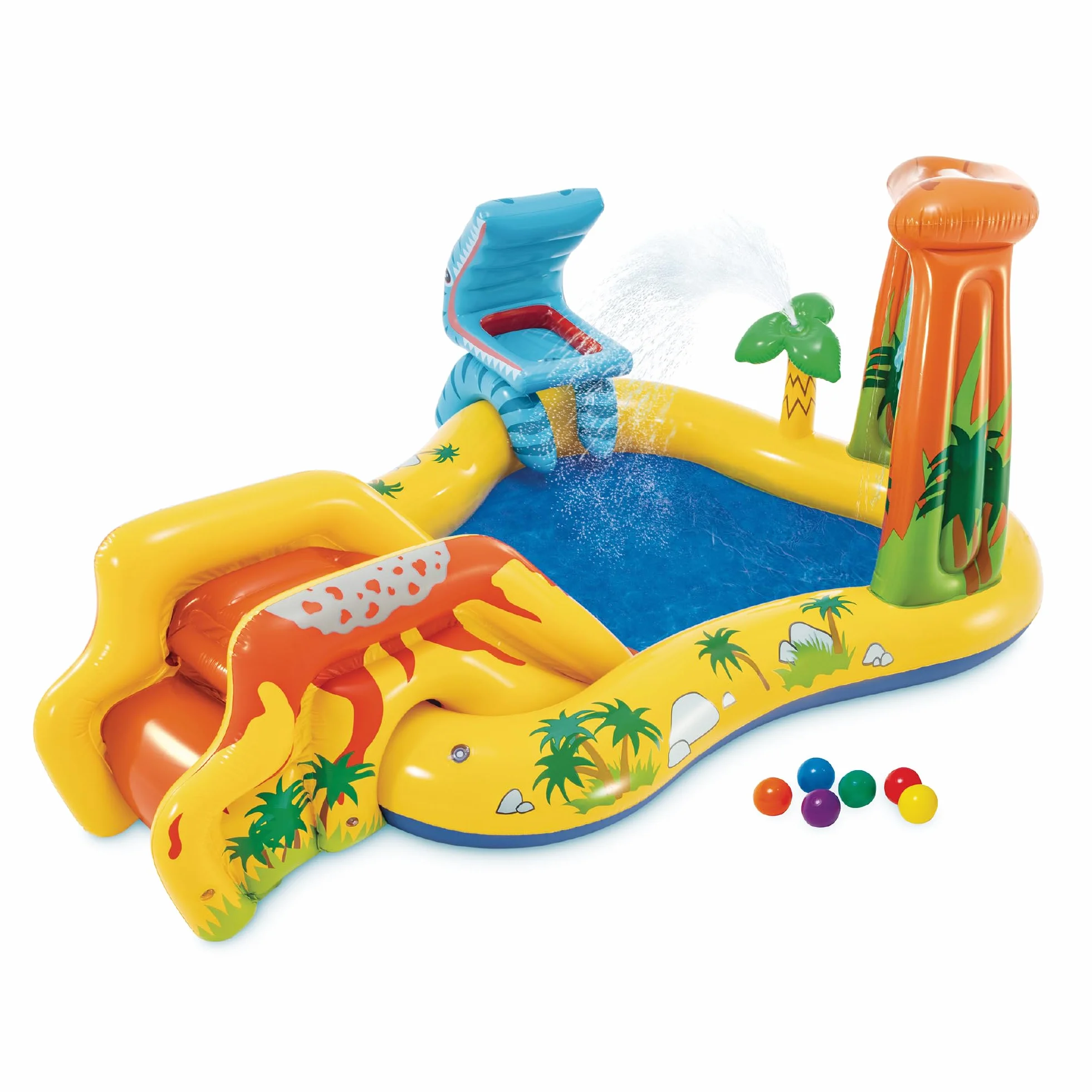 INTEX Centro Juegos Hinchable Dinosaurio 249x191x109 cm 272l