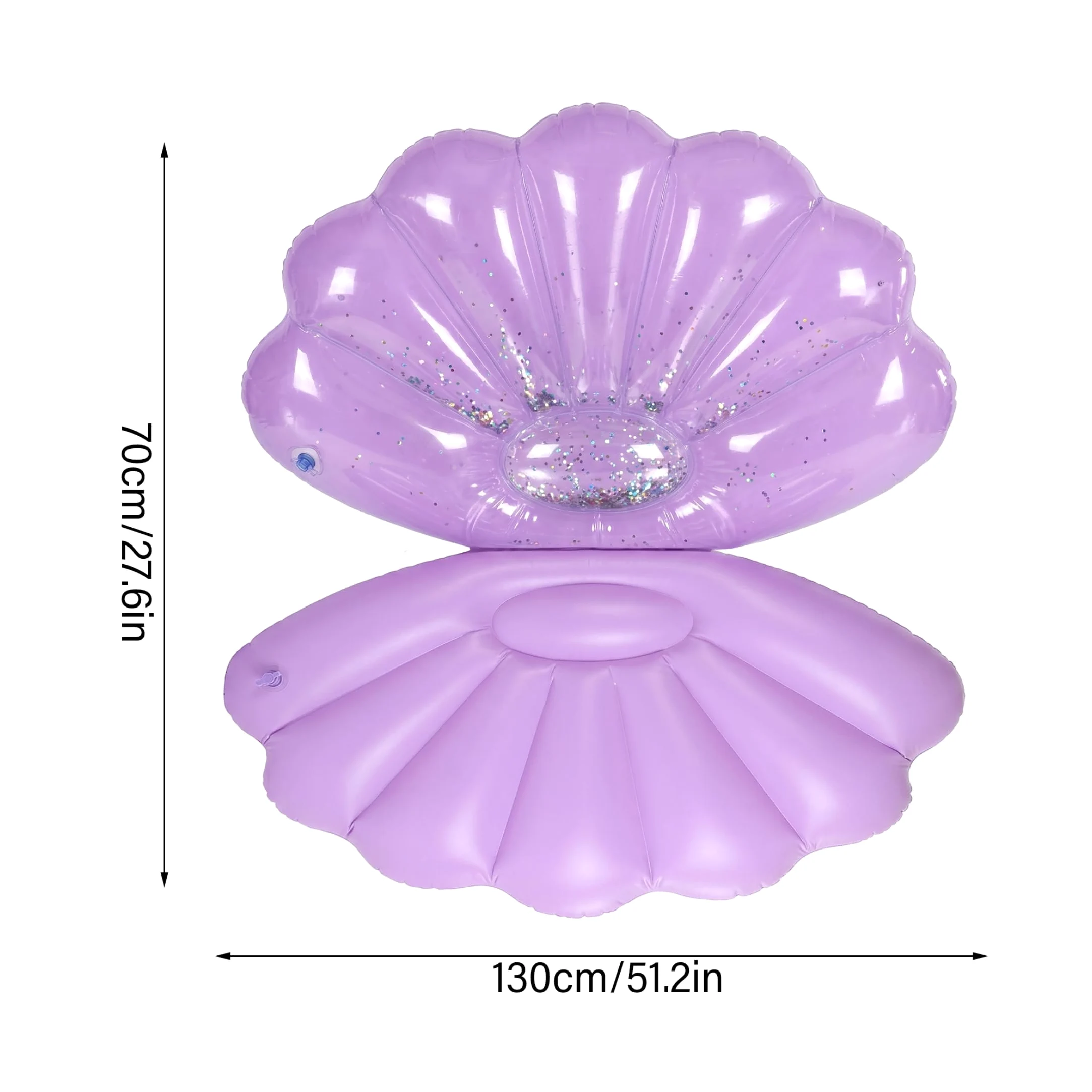 Divertidos flotadores de piscina para adultos, flotadores inflables gigantes de PVC para adultos, gruesos, cómodos, para verano, playa, patio, diversión, color morado