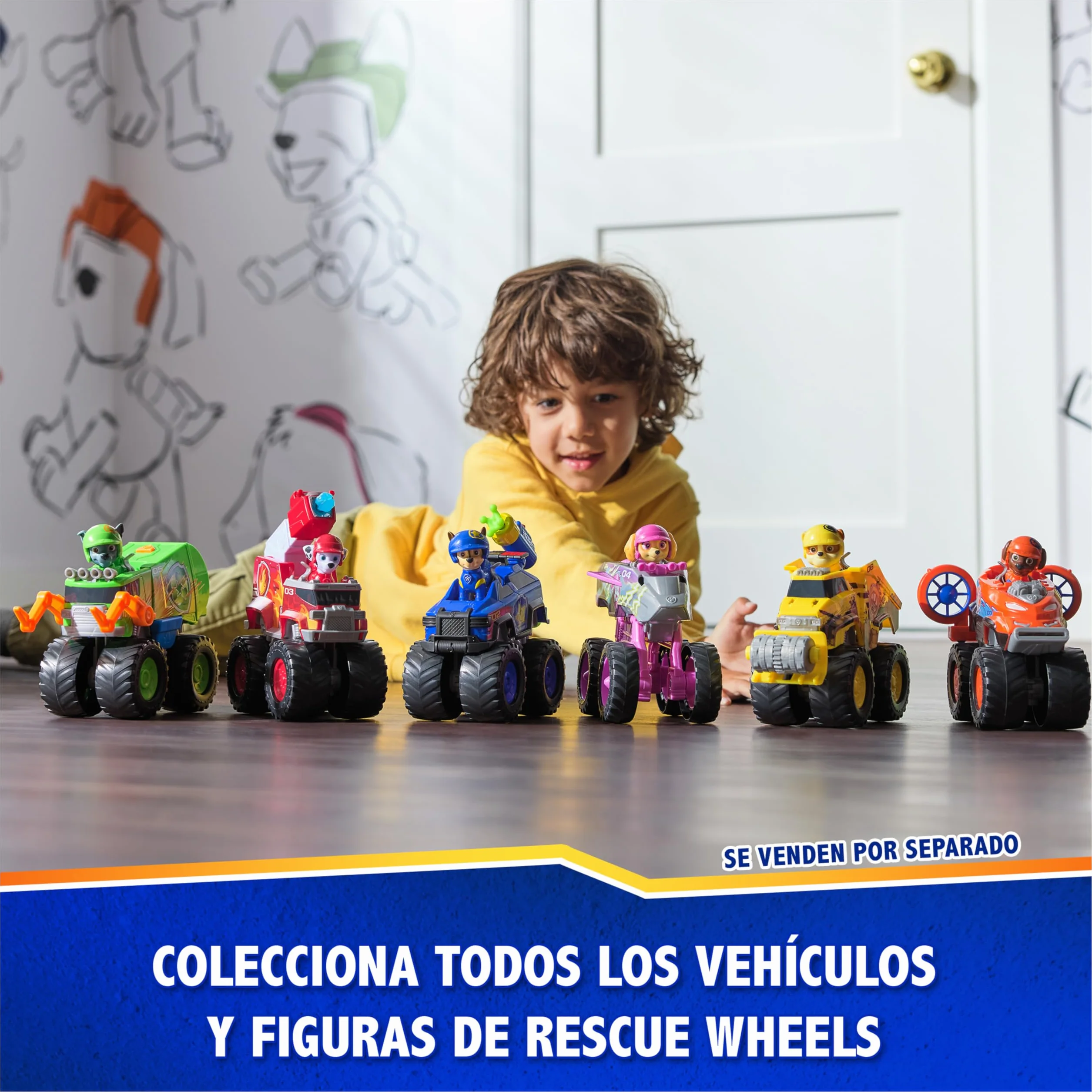 Paw Patrol Patrulla Canina Figura Zuma Rescue Wheels Vehículo Aerodeslizador Lanza Proyectiles Juguetes Niños 3 años+