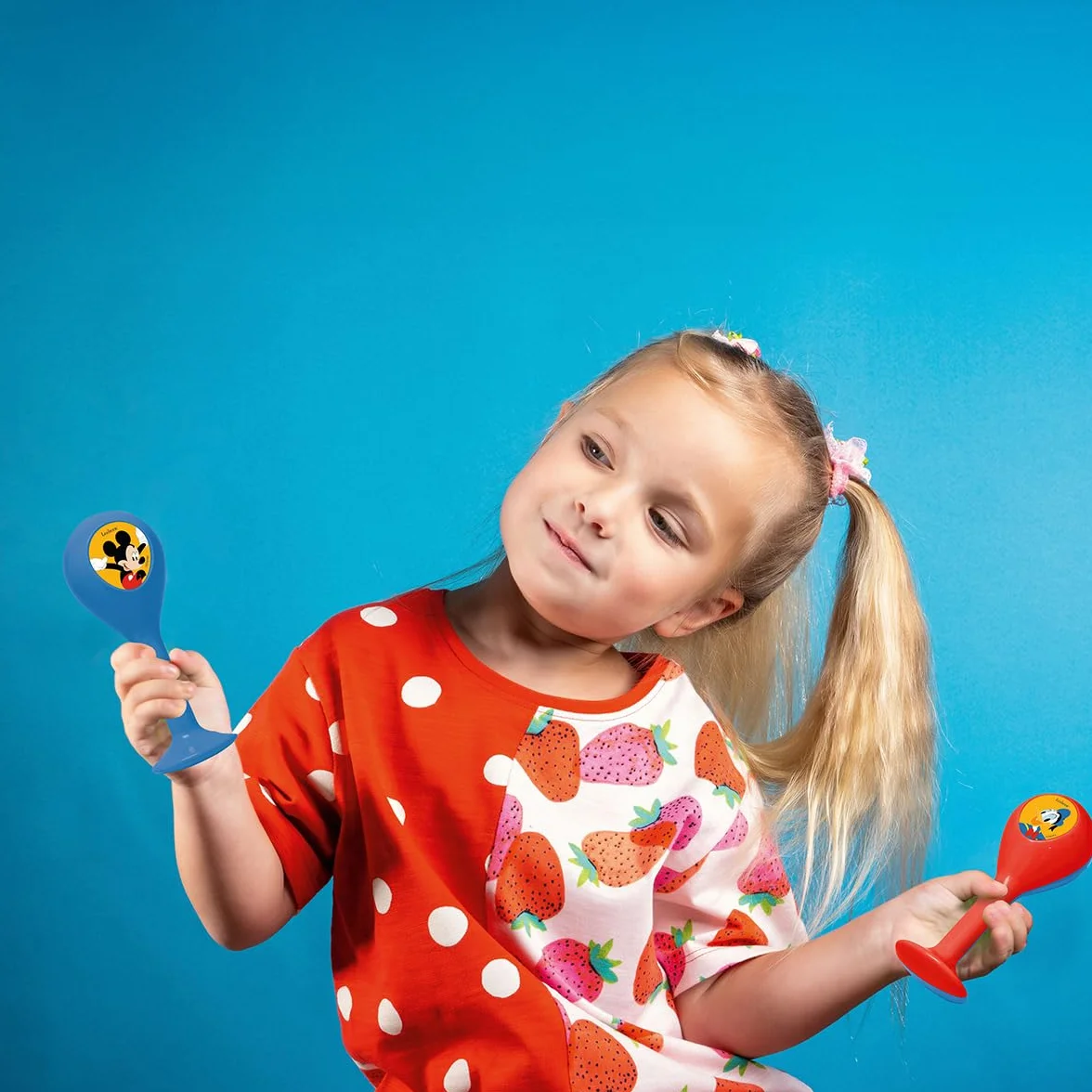 Lexibook, Set Musical 7 Piezas Mickey Mouse, Azul, Rojo, K360MCHLXB
