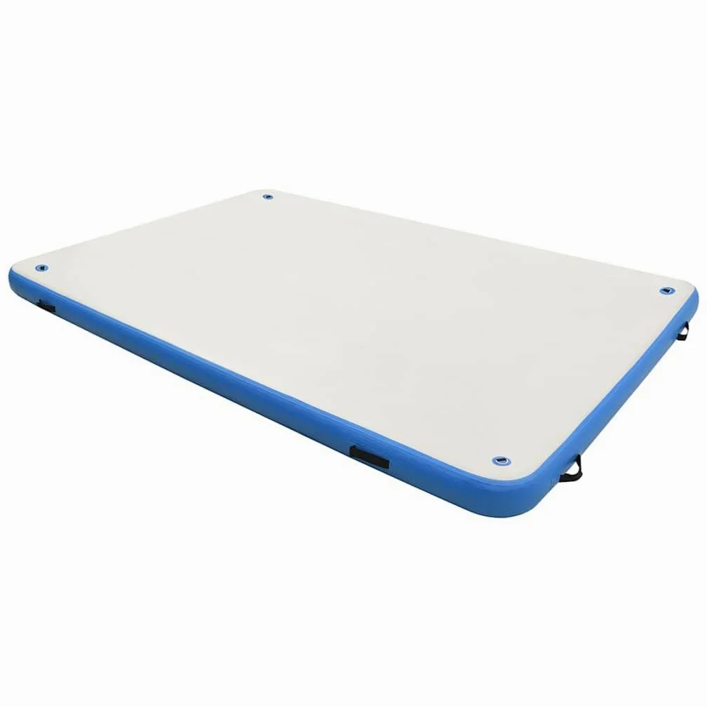 Plataforma Flotante Inflable Azul y Blanco