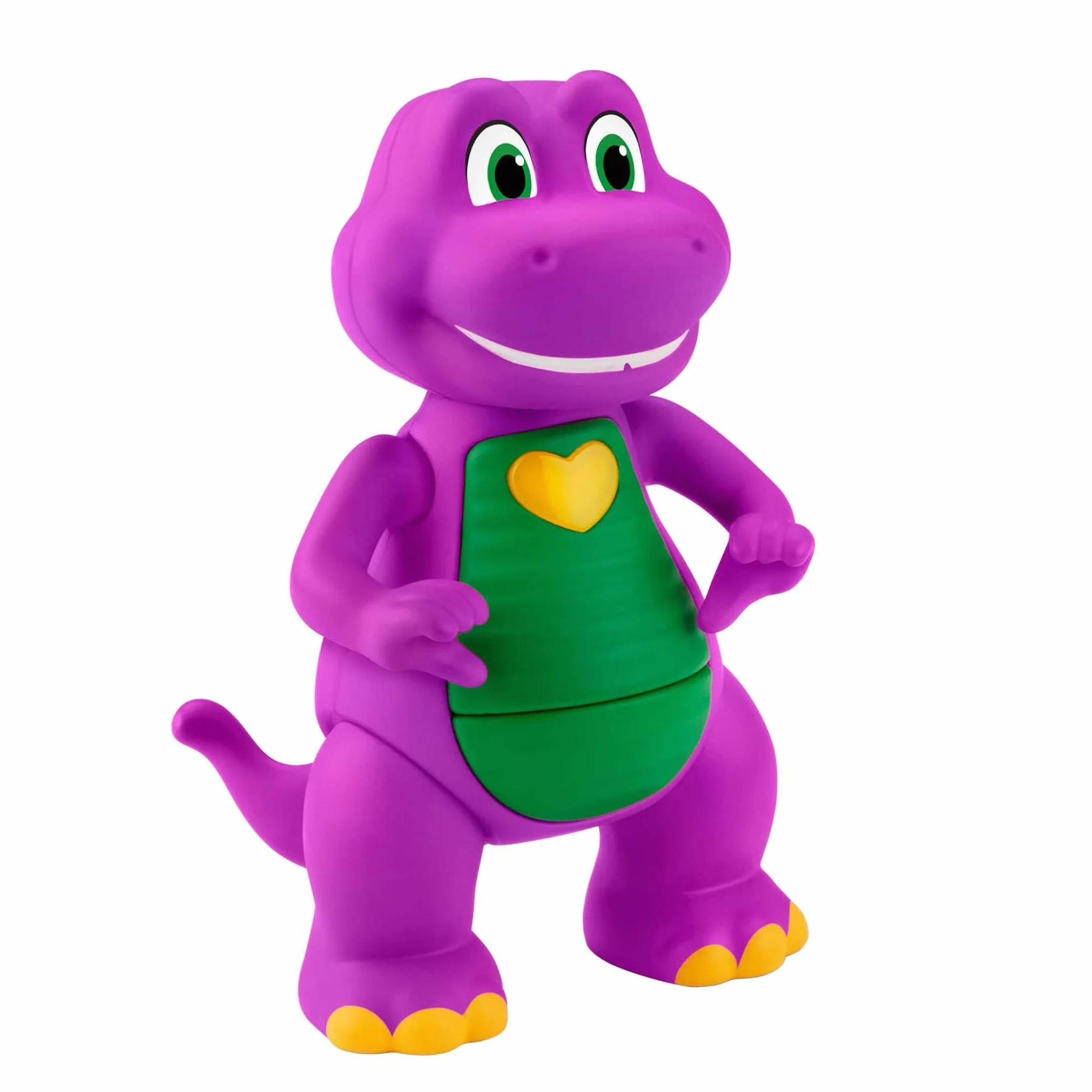 Barney Fisher-Price Barney's World Heart Hands Juguete Musical de Figura 14,48cm de Altura con Luces, para niños y niñas de Preescolar a Partir de 2 años, JFF05